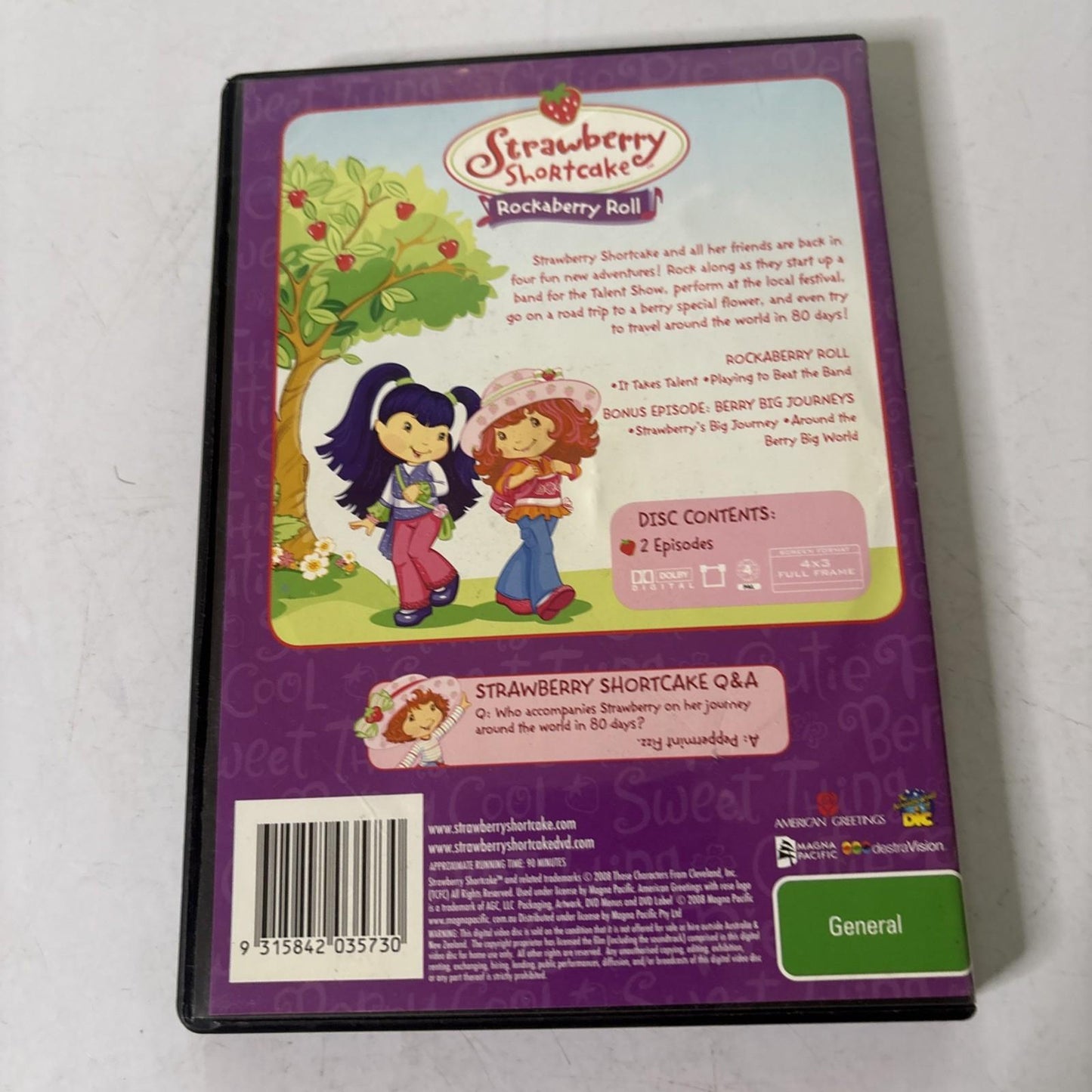 Strawberry Shortcake: Rockaberry Roll (DVD, 2005) Region 4