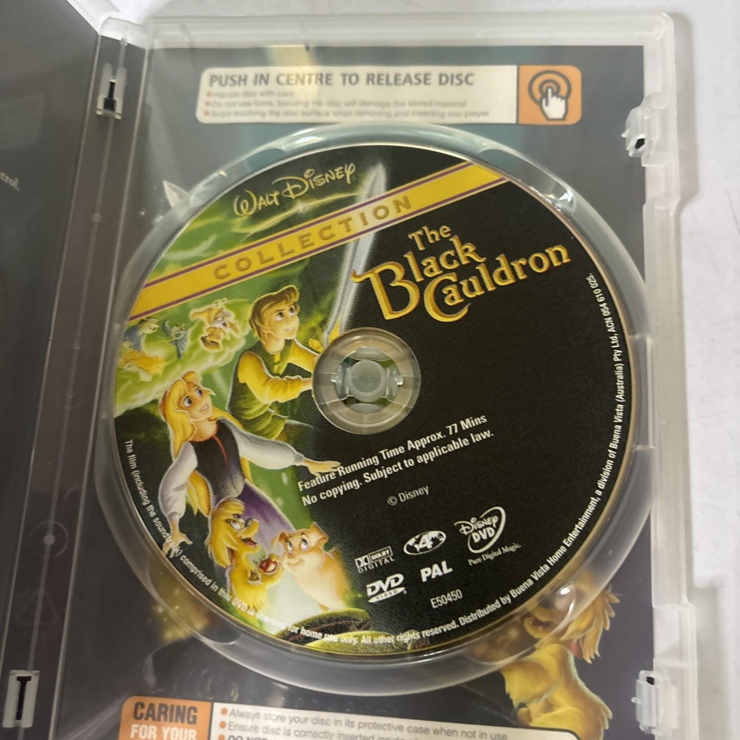 The Black Cauldron (DVD, 1985) Disney Region 4
