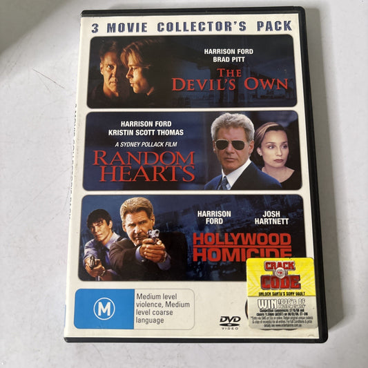 Hollywood Homicide / The Devil's Own / Random Hearts (DVD, 2003) Region 4 NEW
