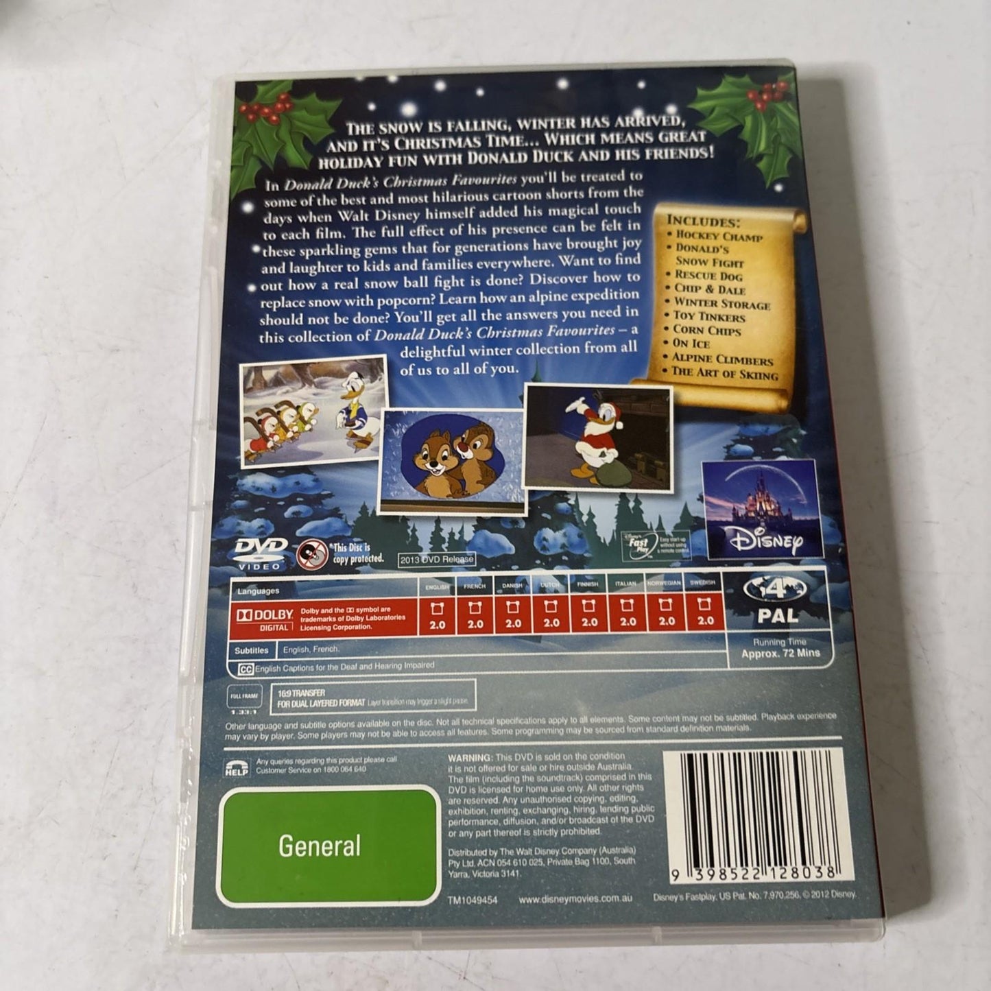 Disney's Christmas Favourites (DVD, 2005) Region 4