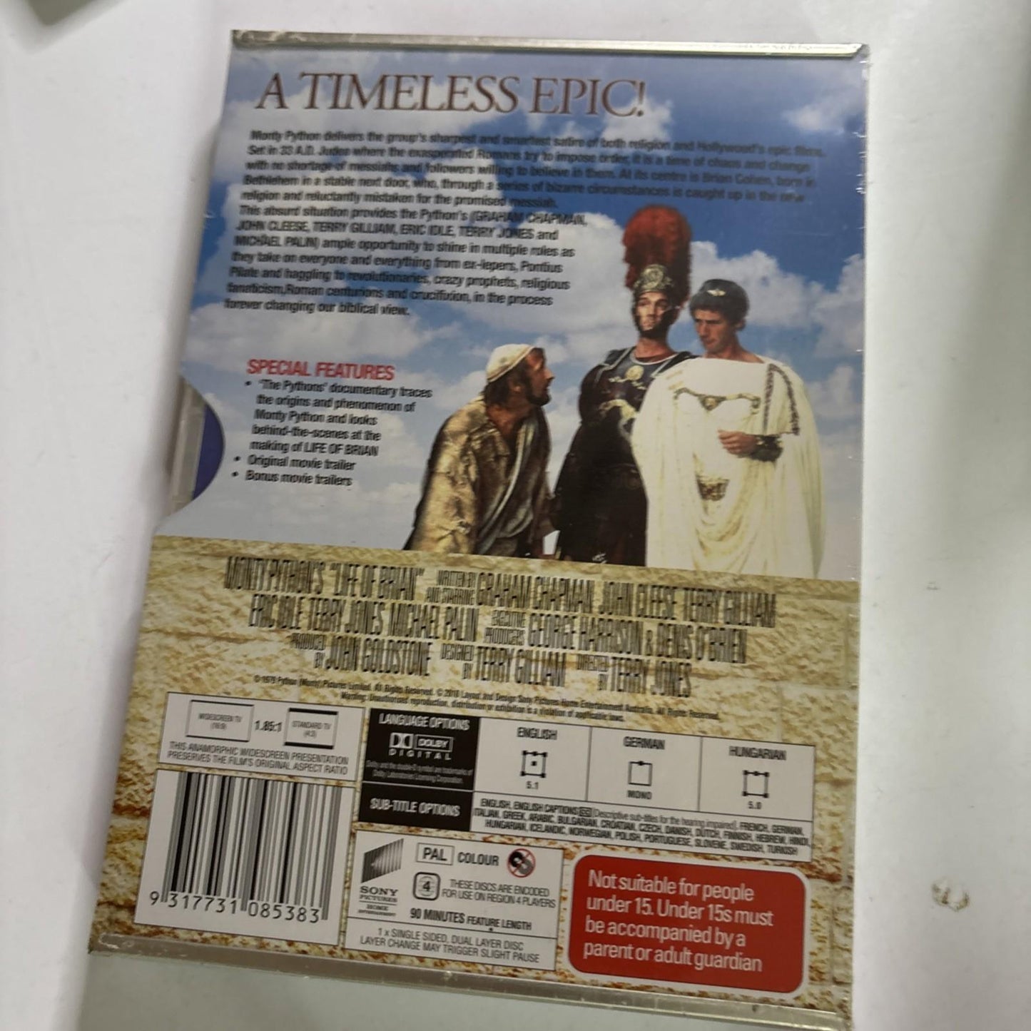 Monty Python's Life of Brian DVD Steel Slip Case Region 4 *New Sealed*