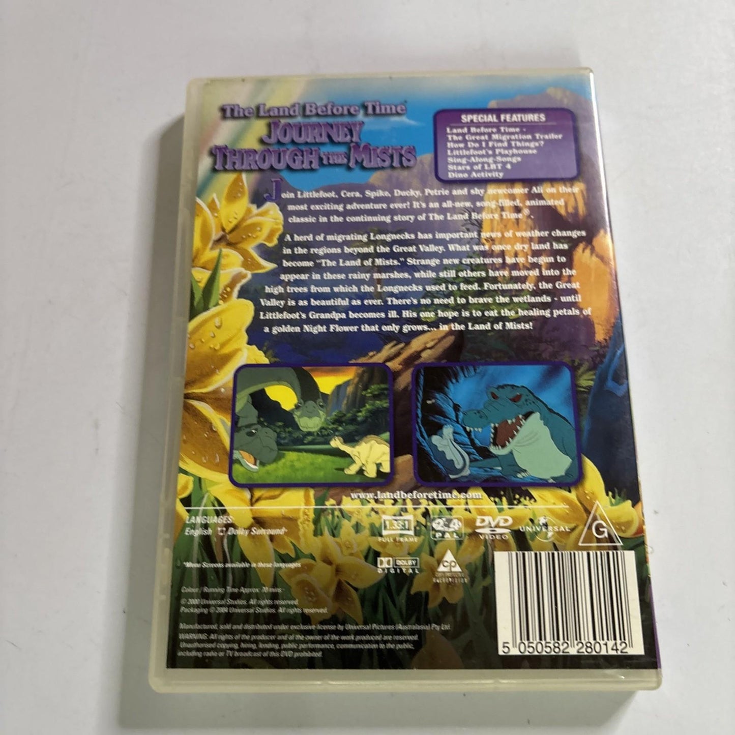 The Land before Time - Journey Through the Mists : Vol 4 (DVD, 1995) Region 4