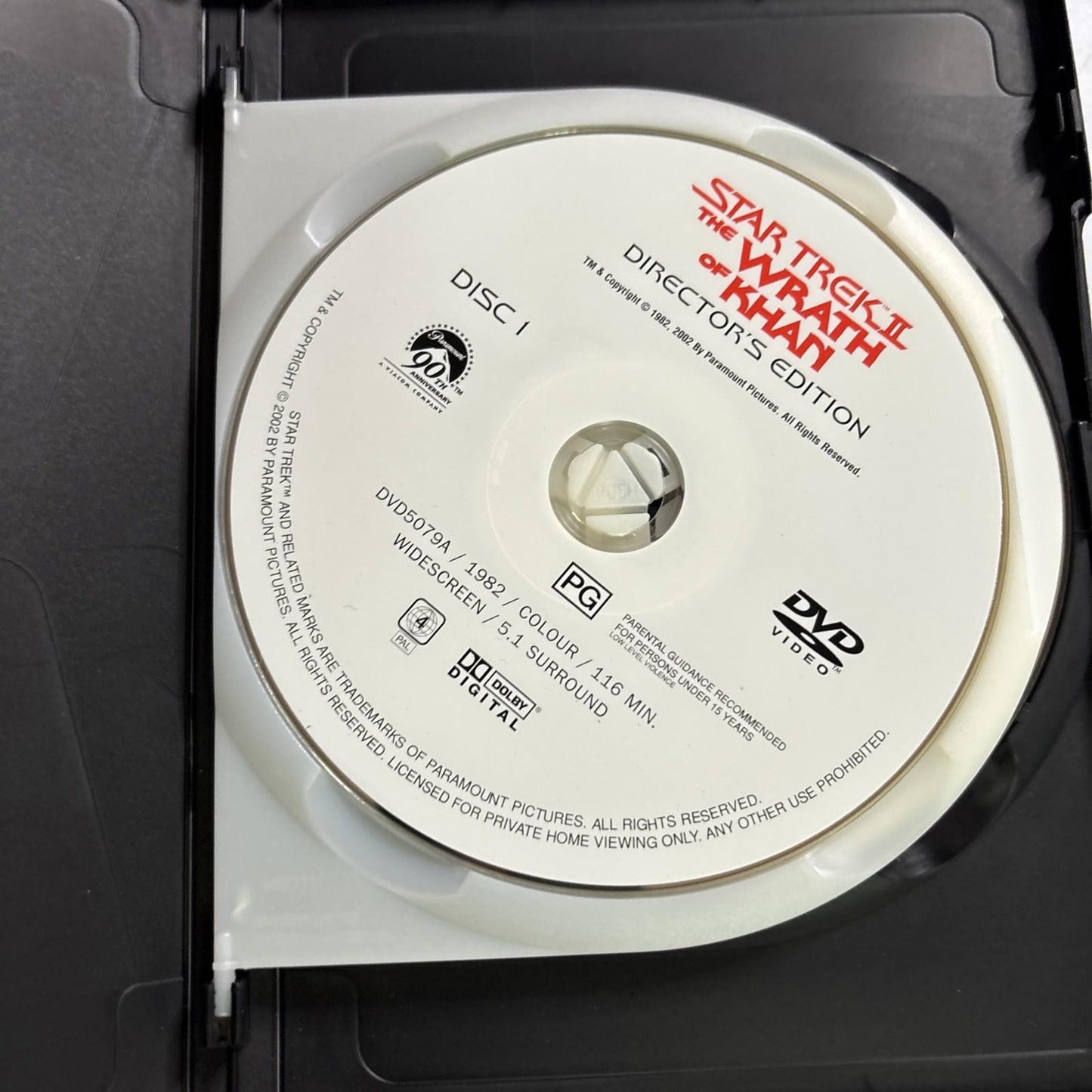 Star Trek 2: The Wrath of Khan - Director's Edition (DVD, 1982) Region 4