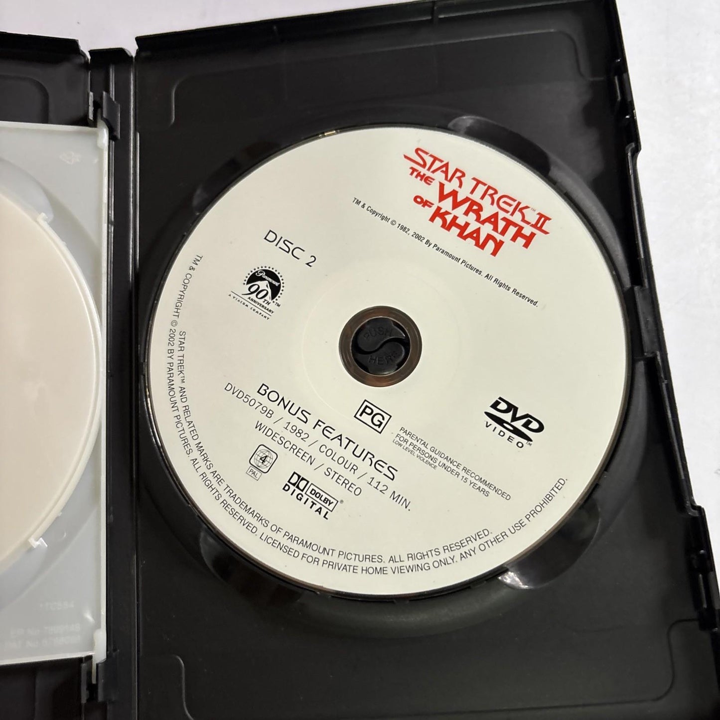 Star Trek 2: The Wrath of Khan - Director's Edition (DVD, 1982) Region 4