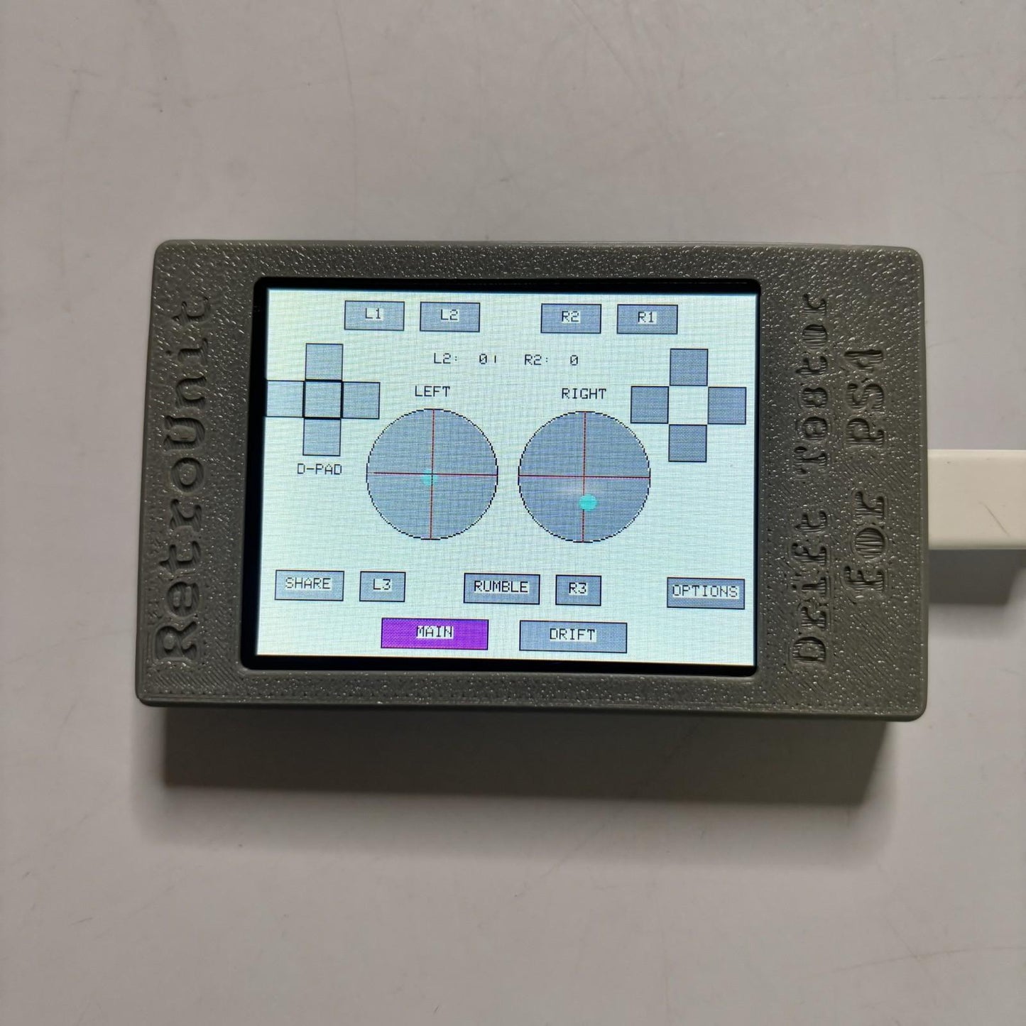 RetroUnit Controller Drift & Button Tester for PS4 - Test Drift in Seconds