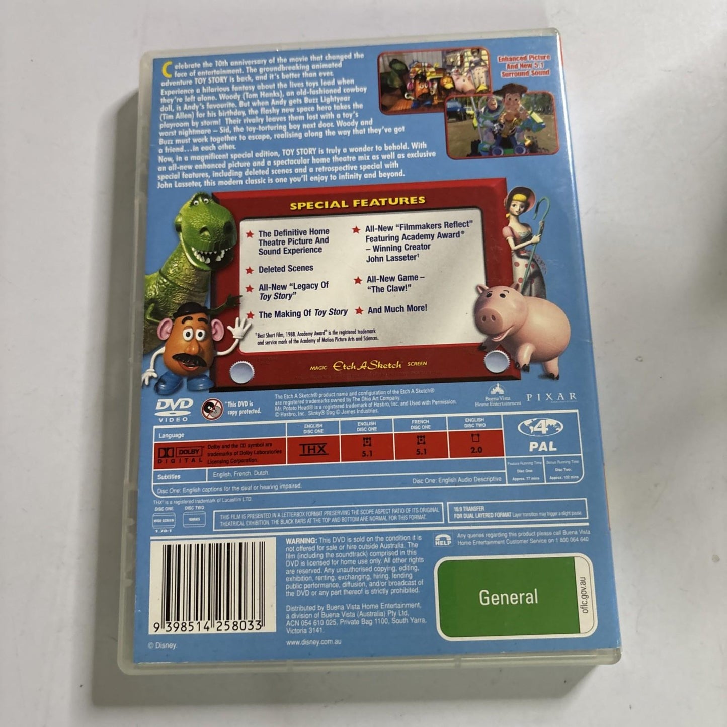 Toy Story (Special Edition, DVD, 1995) Region 4