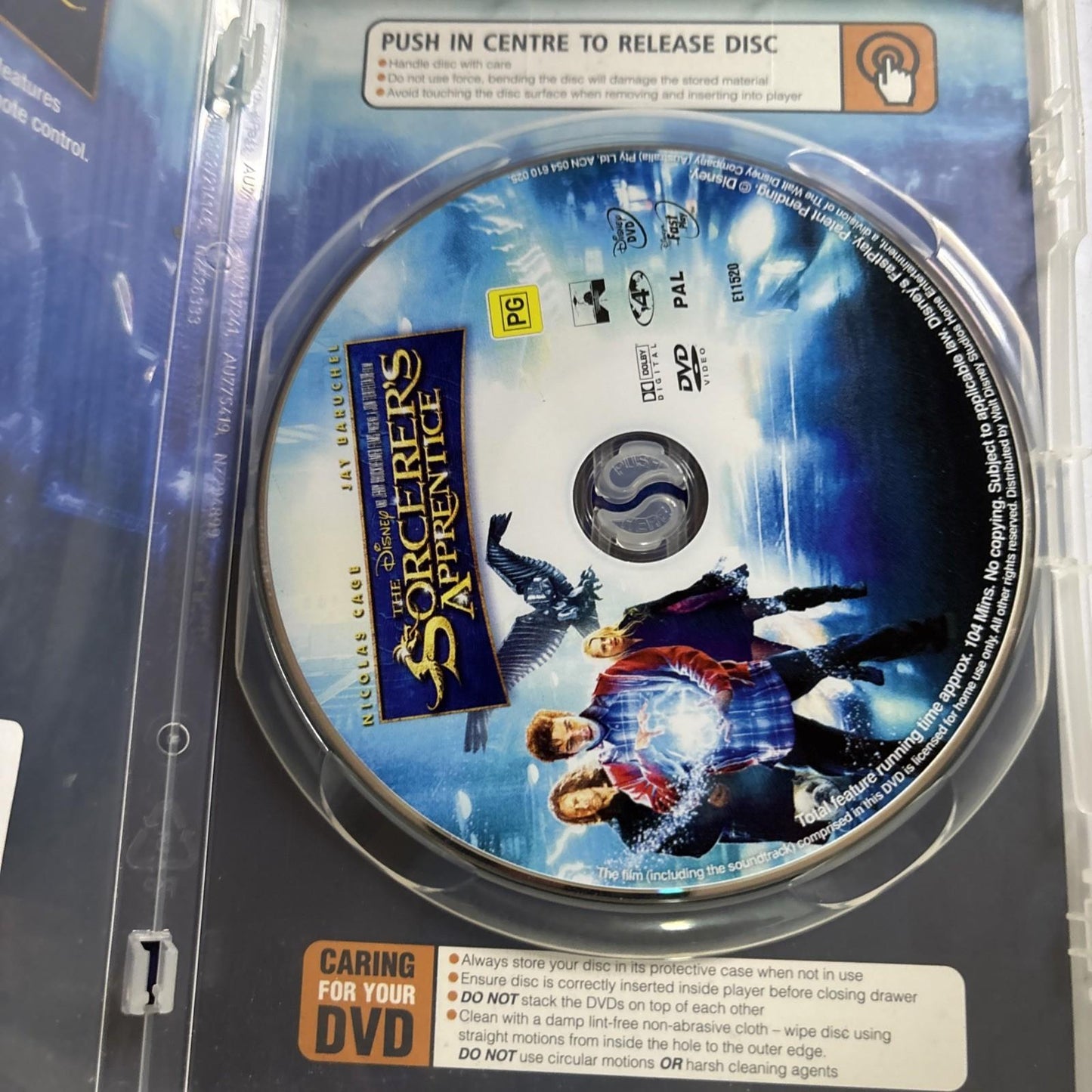 The Sorcerer's Apprentice (DVD, 2010) Nicholas Cage Disney Region 4