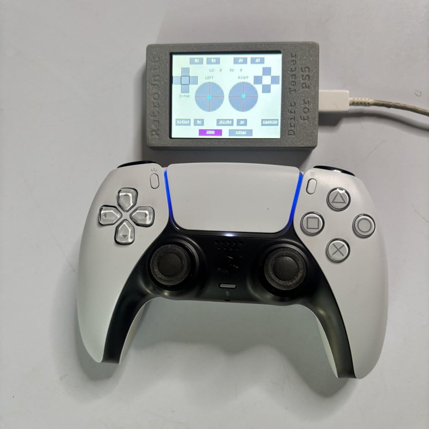 RetroUnit Controller Drift & Button Tester for PS5 - Test Drift in Seconds