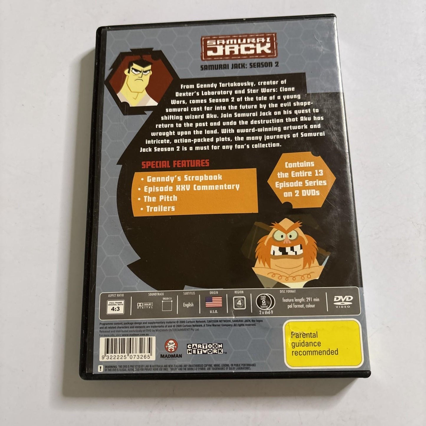 Samurai Jack : Season 2 (DVD, 2001) Region 4