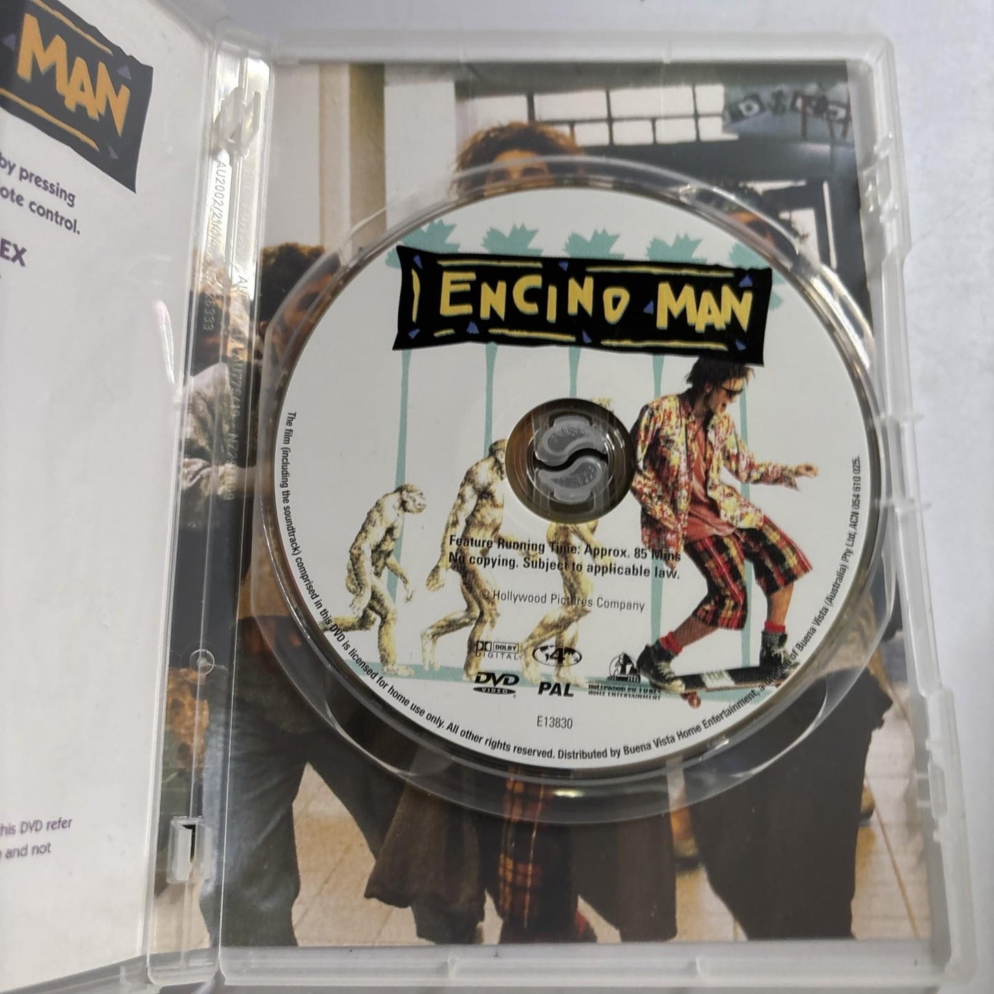 Encino Man (DVD, 1992) Brendan Fraser Region 4