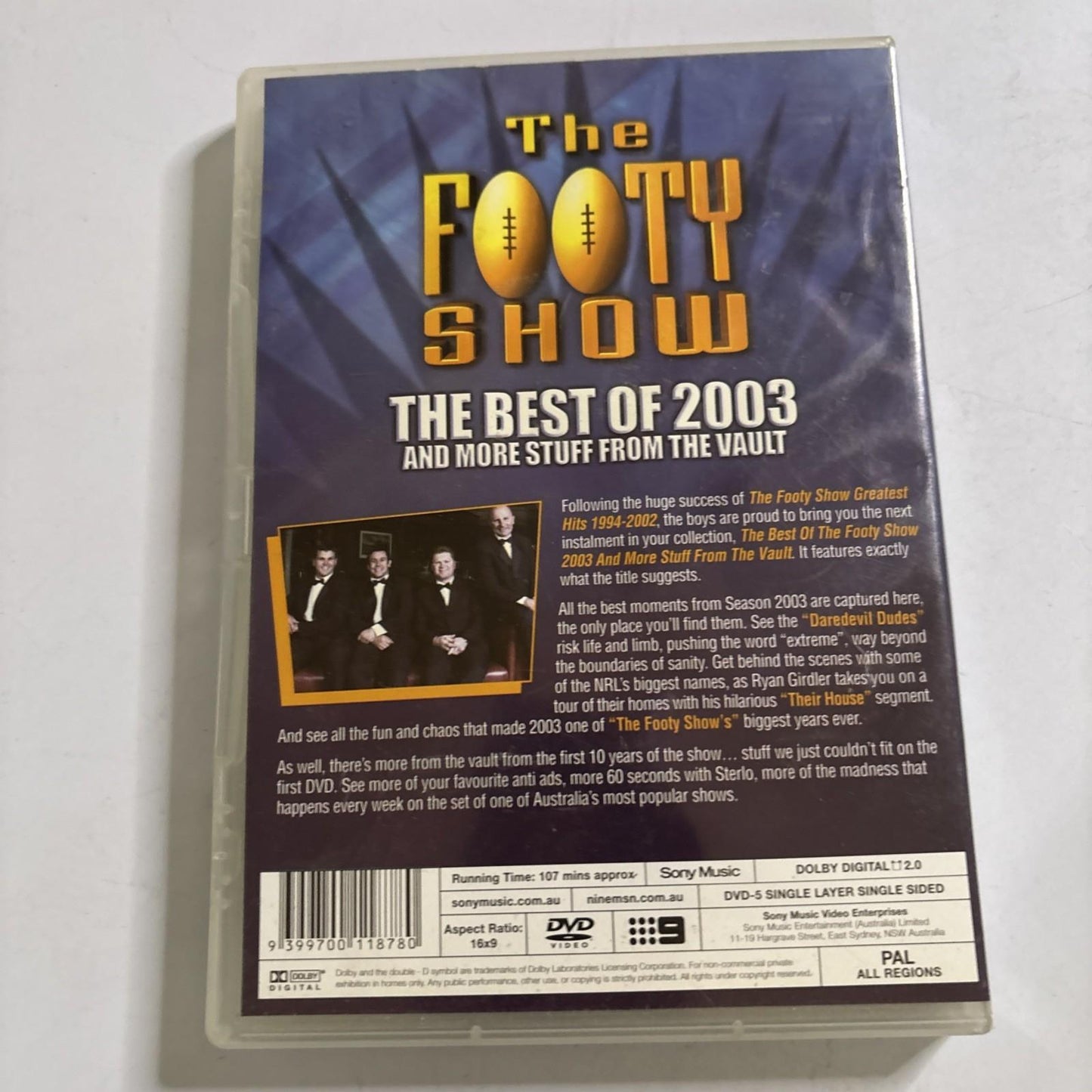 The Footy Show - The Best of 2003 & Other Stuff from the Vault NRL DVD