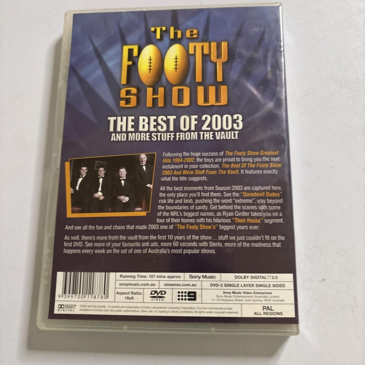 The Footy Show - The Best of 2003 & Other Stuff from the Vault NRL DVD