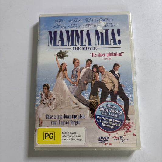 Mamma Mia! (DVD, 2008) Meryl Streep Region 4 *New Sealed*
