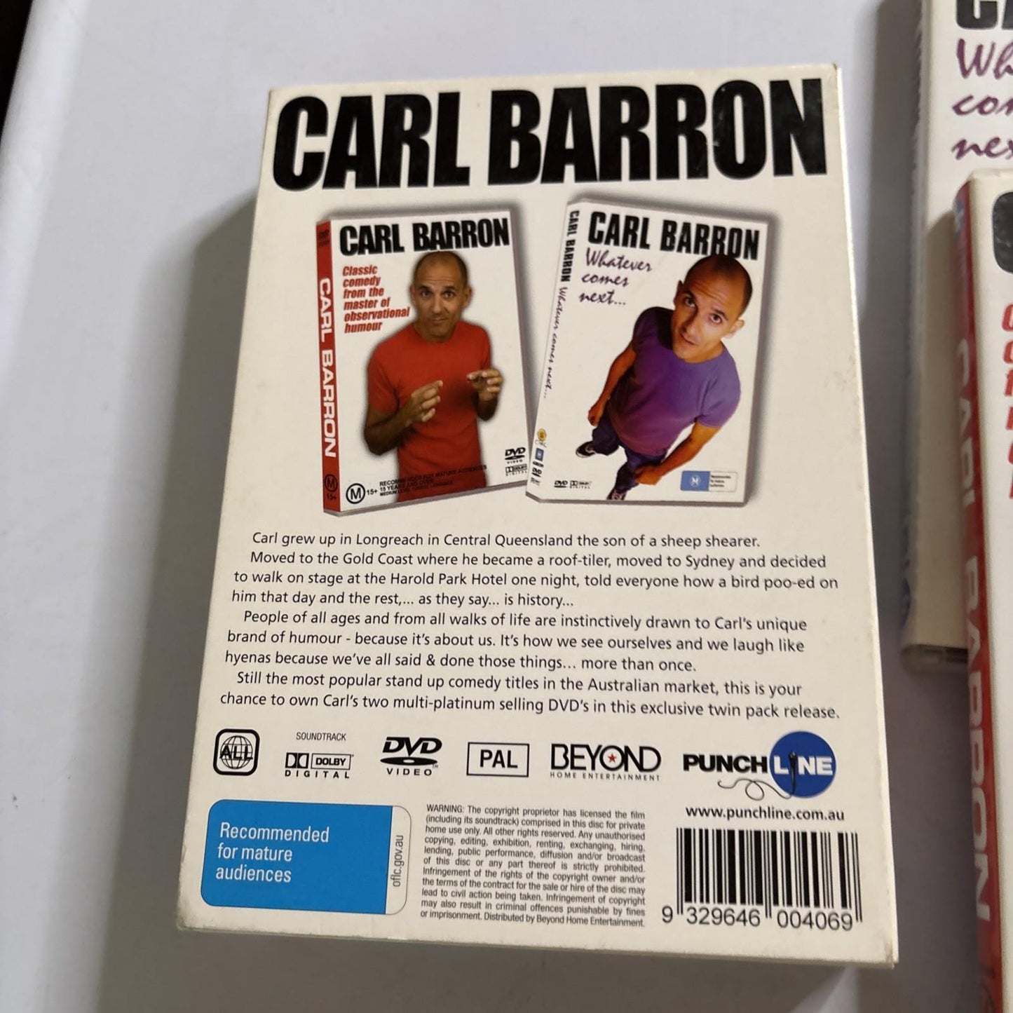 Carl Barron - Live / Whatever Comes Next (DVD, 2003) All Regions