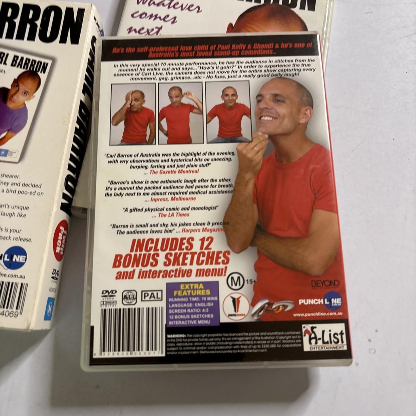 Carl Barron - Live / Whatever Comes Next (DVD, 2003) All Regions