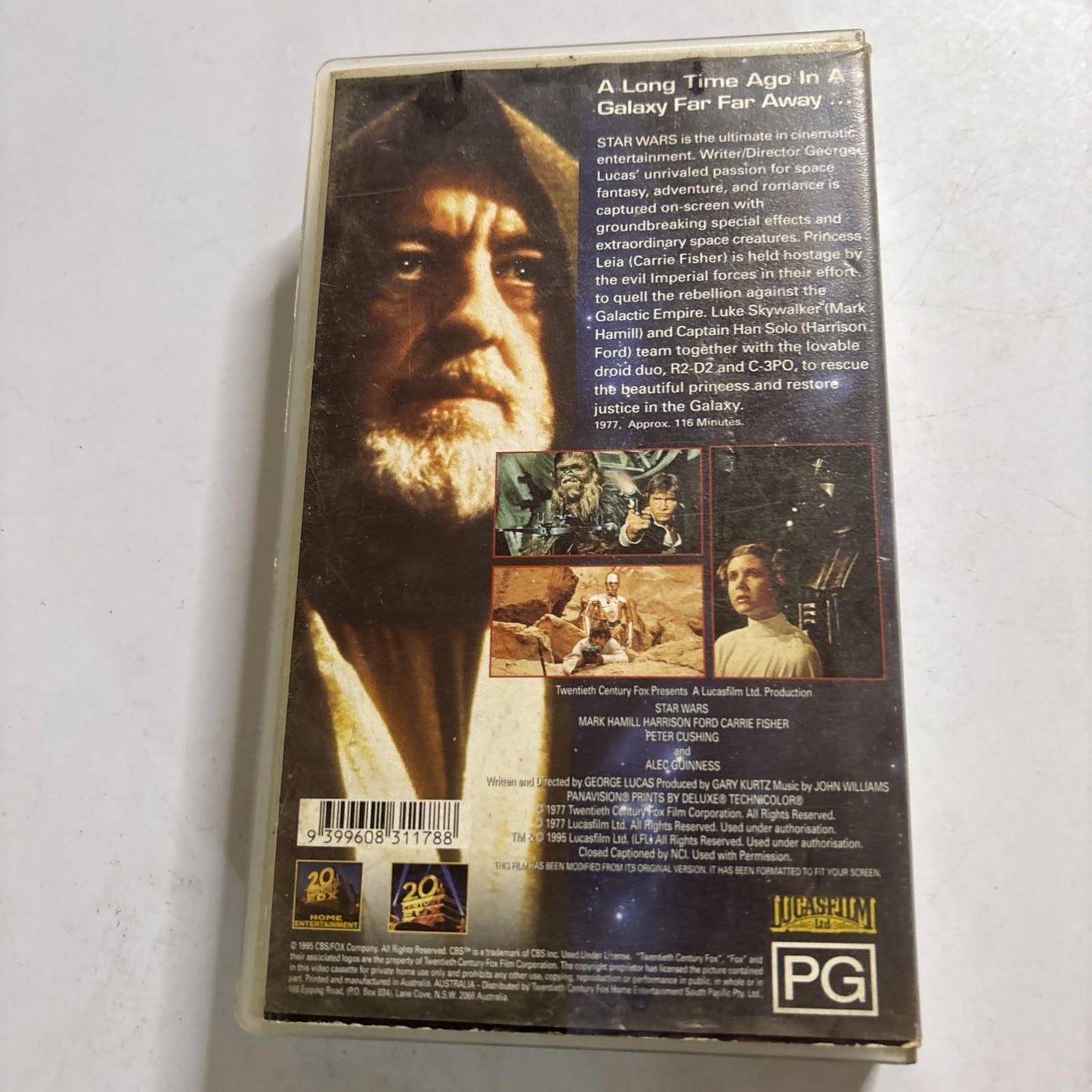 Star Wars - A New Hope (VHS Video Tape, 1995) Mark Hamill