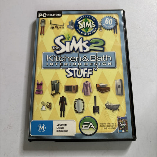 THE SIMS 2 Kitchen & Bath Interior Design Stuff Expansion Pack PC CD ROM