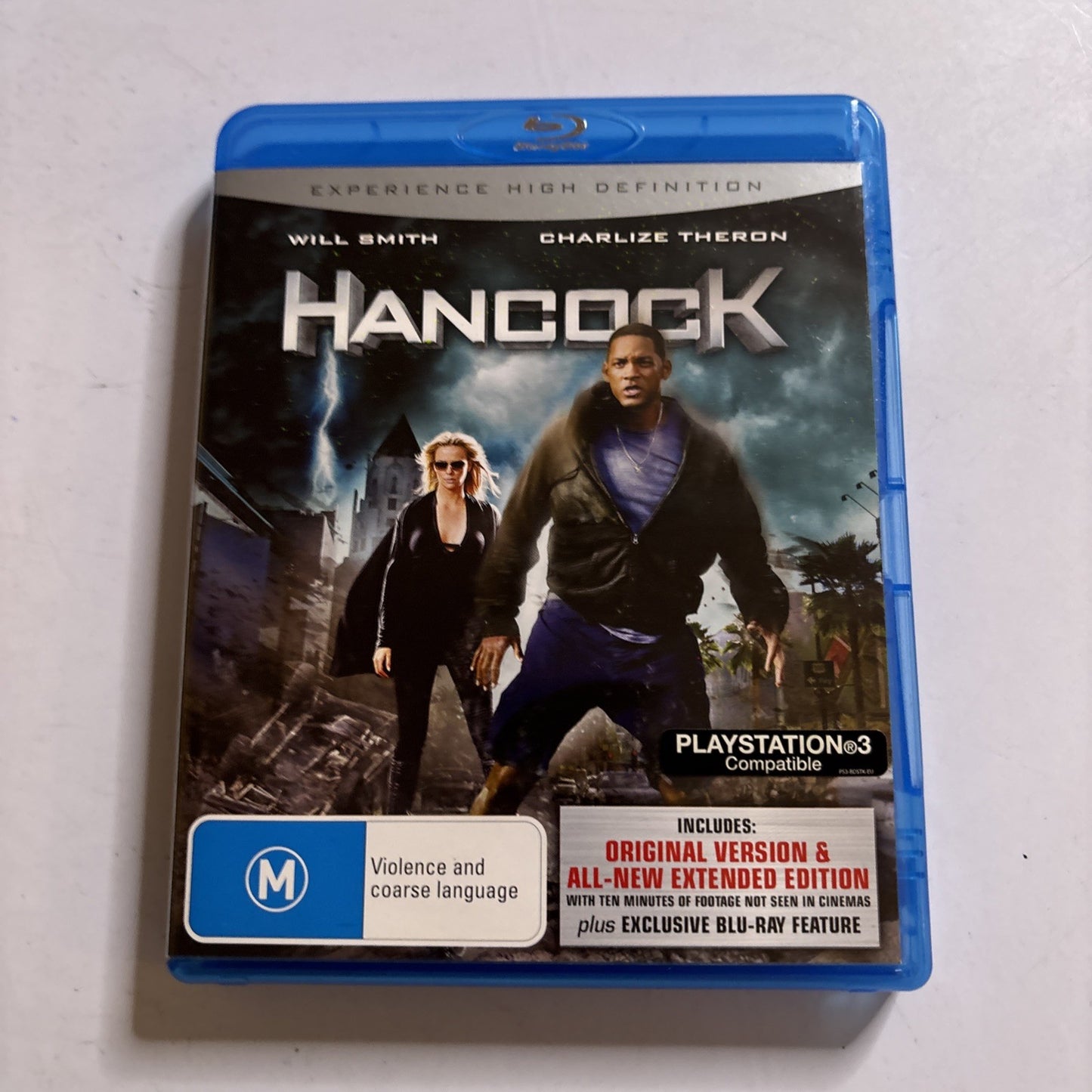 Hancock (Blu-ray, 2008) Will Smith, Charlize Theron All Regions