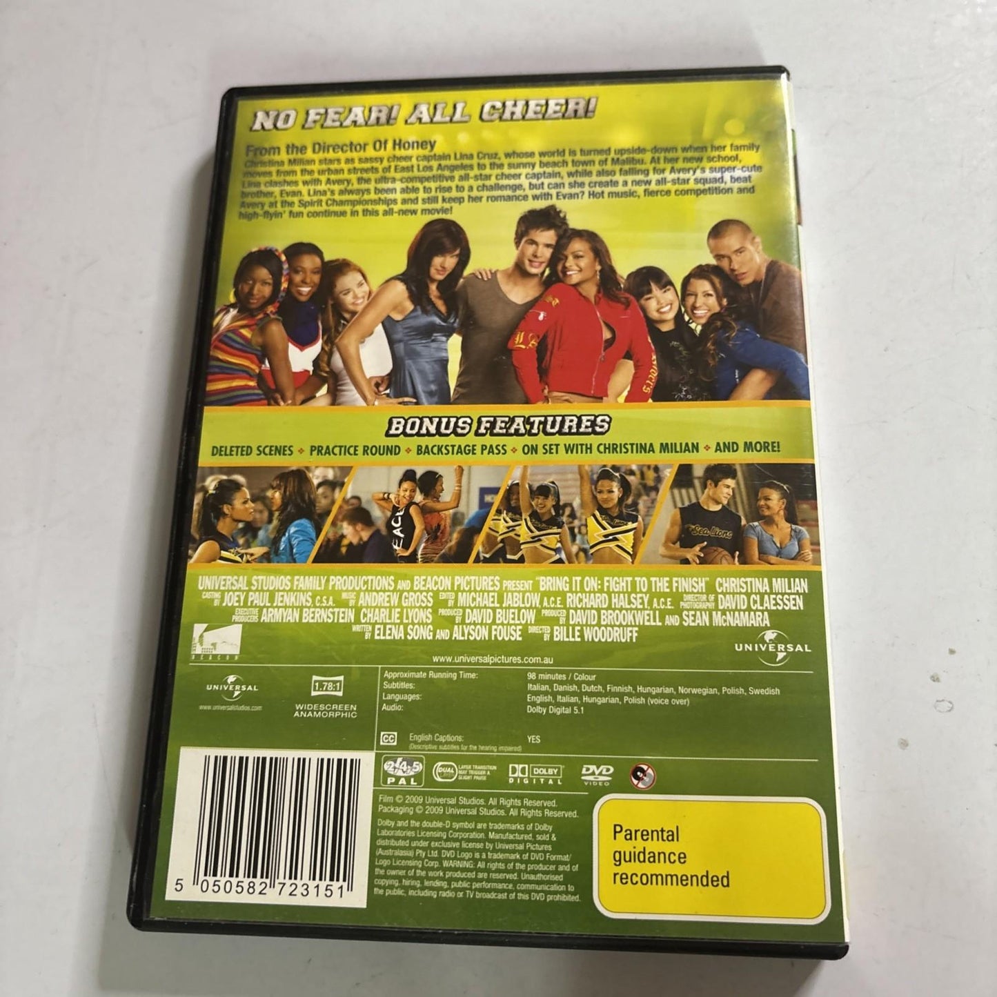 Bring It On - Fight to the Finish (DVD, 2009) Christina Milian Region 4,2