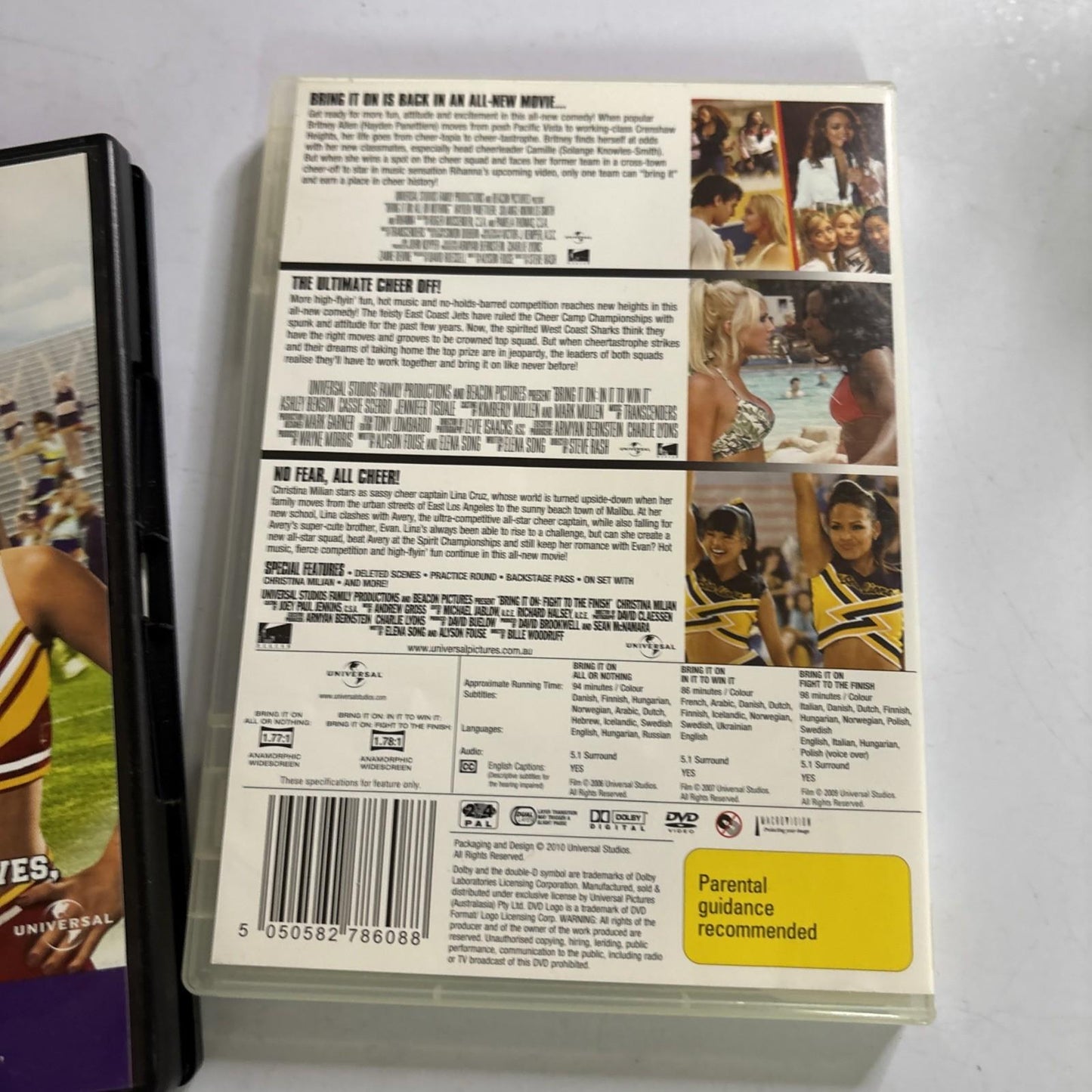 Bring It on: Again, All Or Nothing, In It To Win It, Right To The Finish DVD