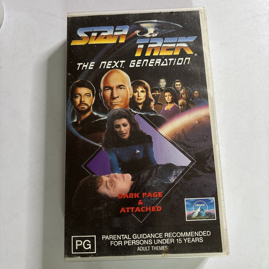 Star Trek: The Next Generation - Dark Page & Attached (VHS, 1993) PAL