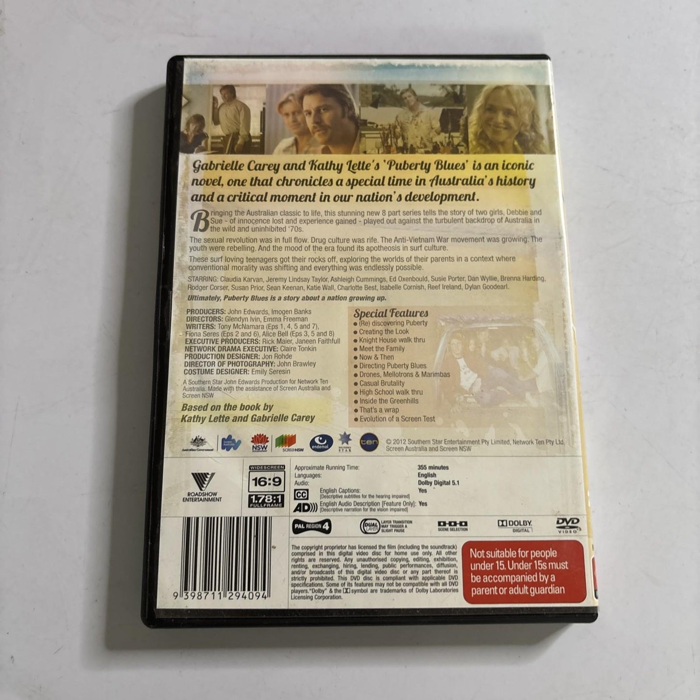 Puberty Blues (DVD, 2012) Susie Porter, Sean Keenan, Claudia Karvan Region 4