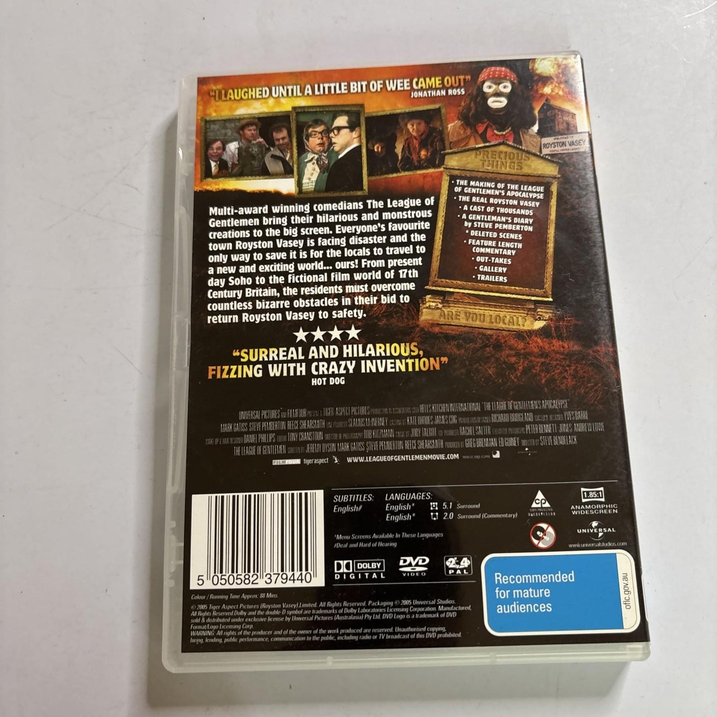 The League of Gentlemen's Apocalypse (DVD, 2005) Region 4,2