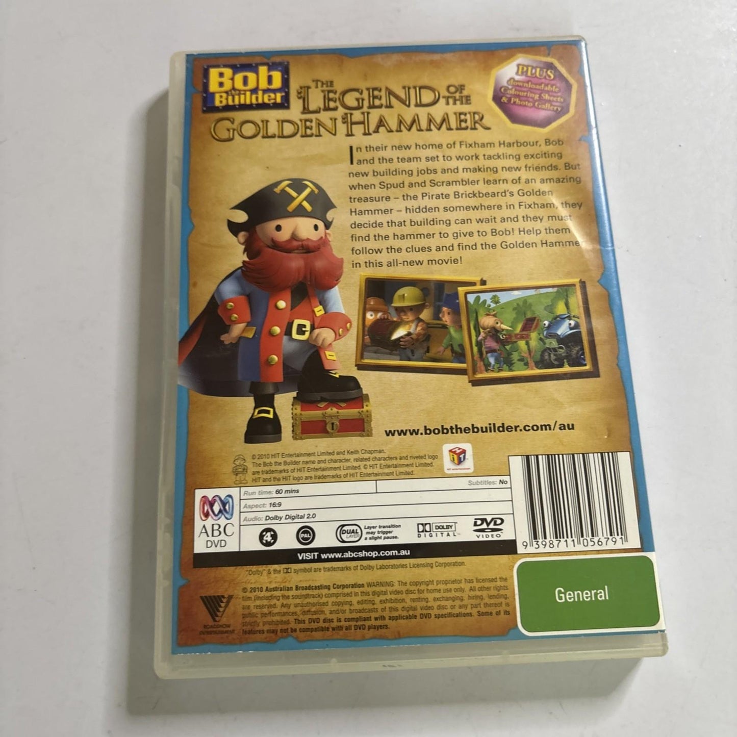Bob the Builder - The Legend of the Golden Hammer (DVD, 2009) Region 4