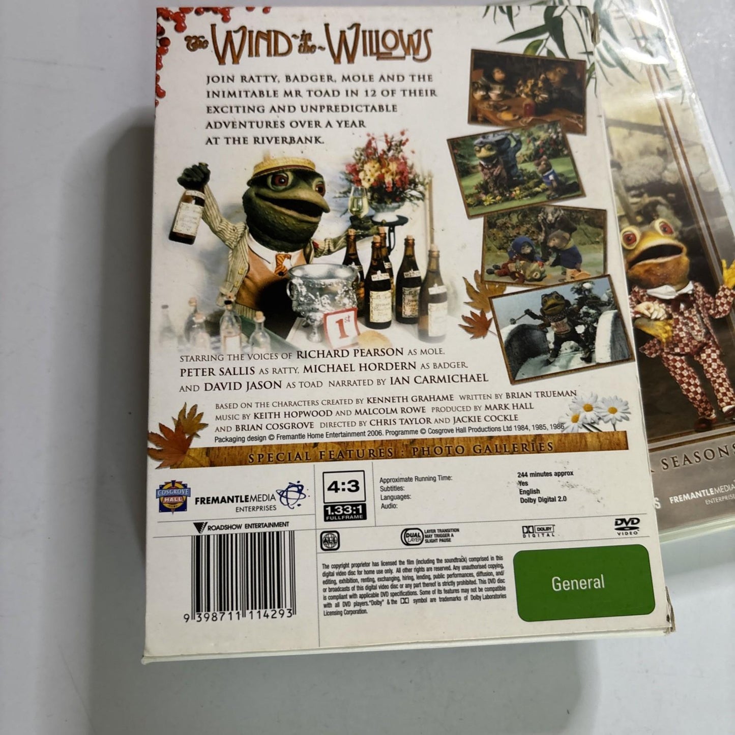 The Wind in the Willows - The Four Seasons (DVD, 1986, 4-Disc) All Regions
