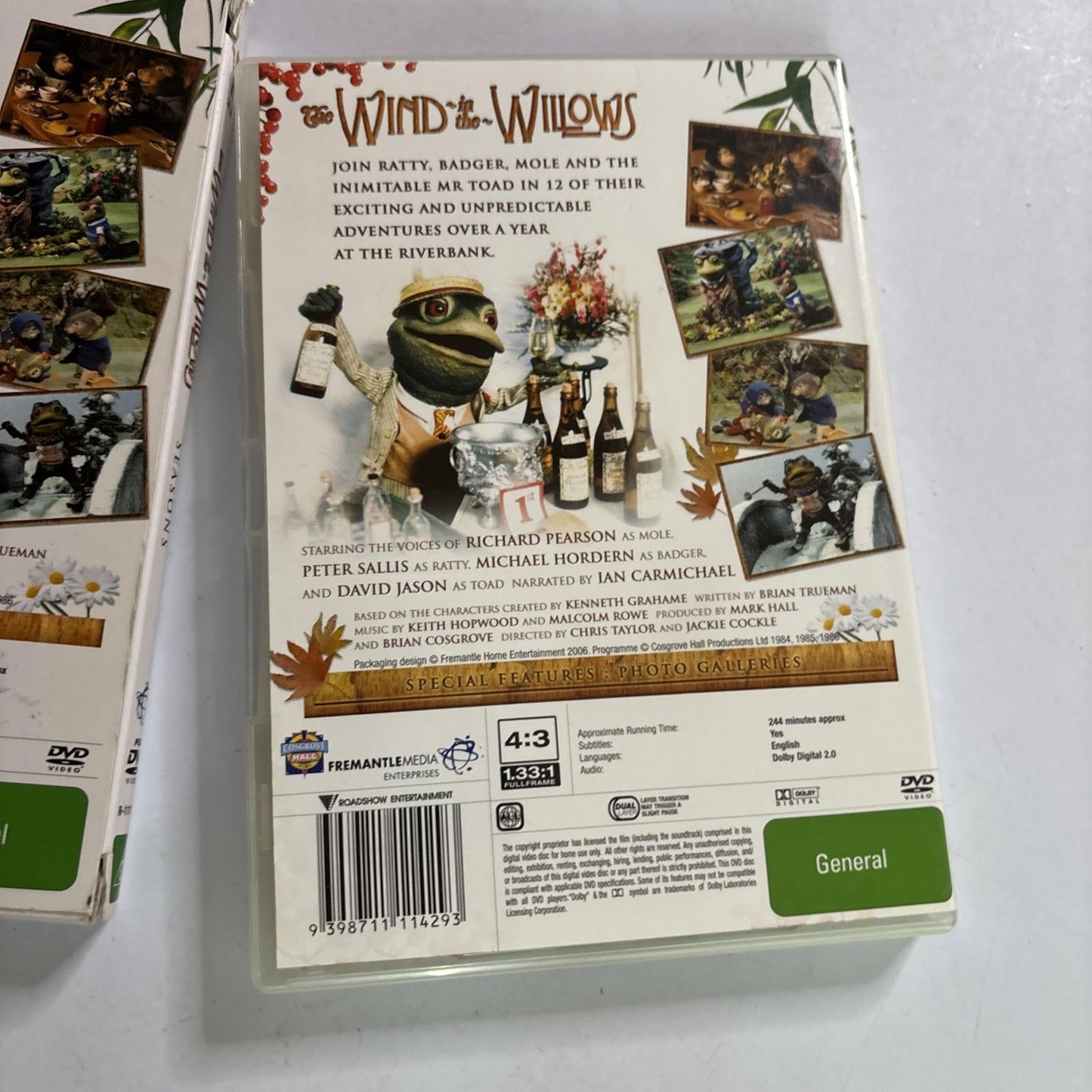 The Wind in the Willows - The Four Seasons (DVD, 1986, 4-Disc) All Regions