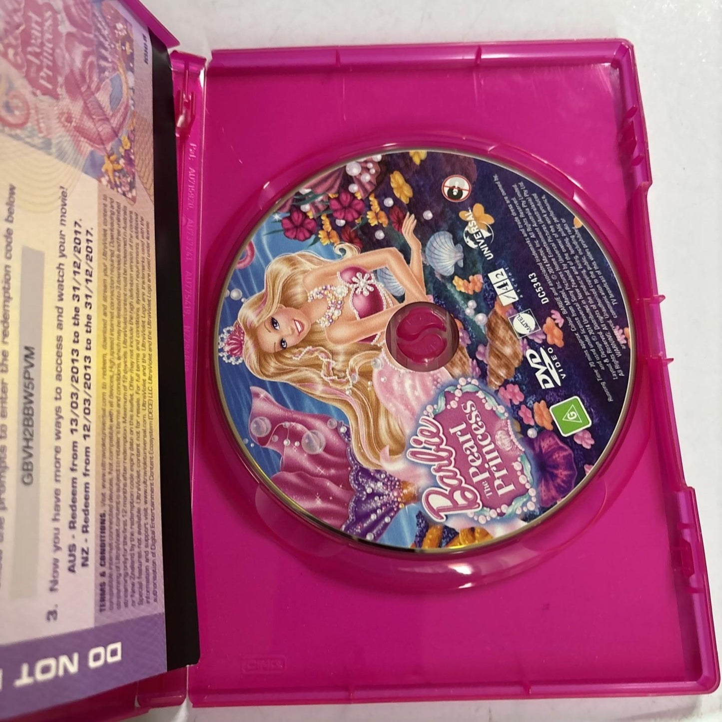 Barbie - The Pearl Princess (DVD, 2013) Region 4,2
