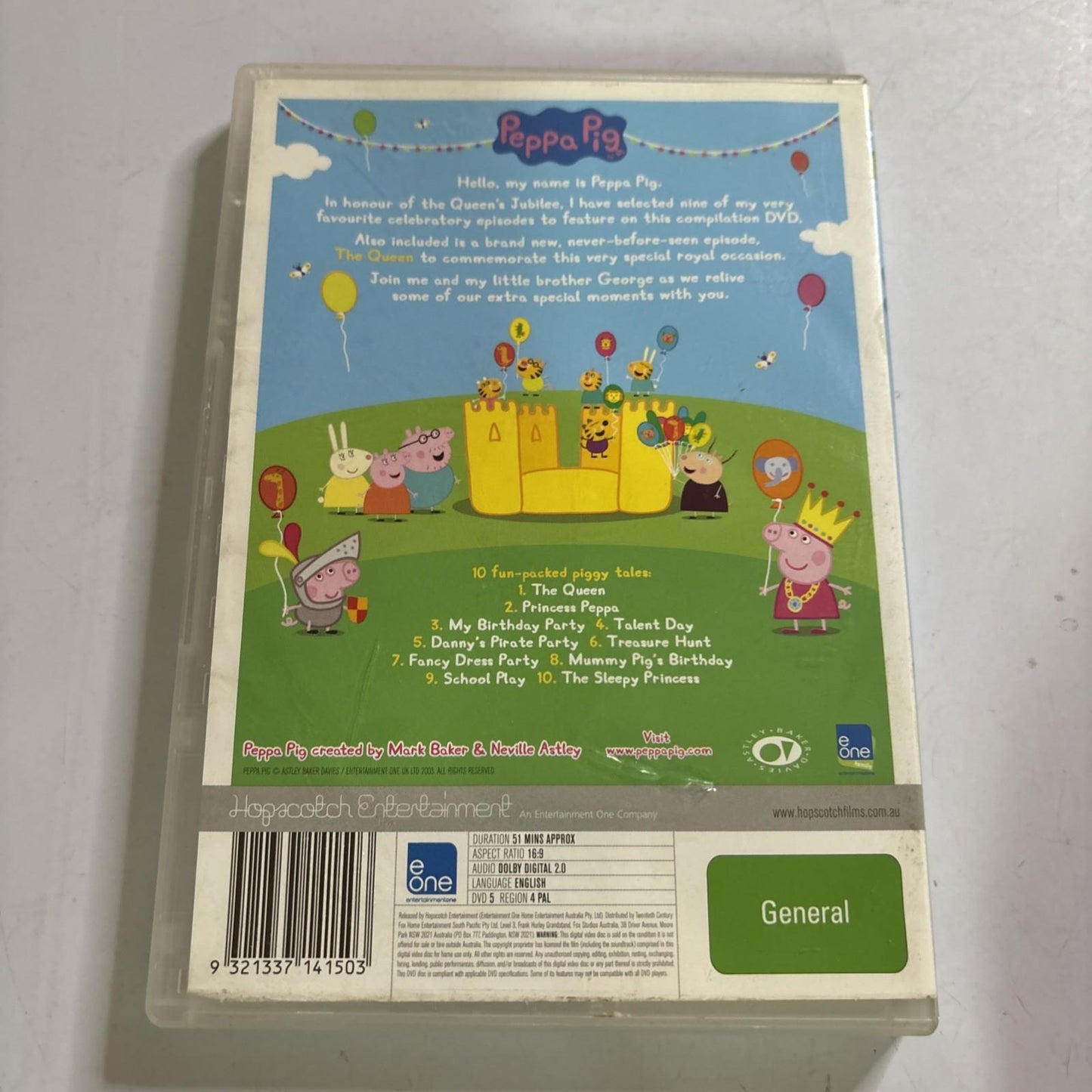 Peppa Pig - The Queen - A Royal Compilation (DVD, 2011) Region 4