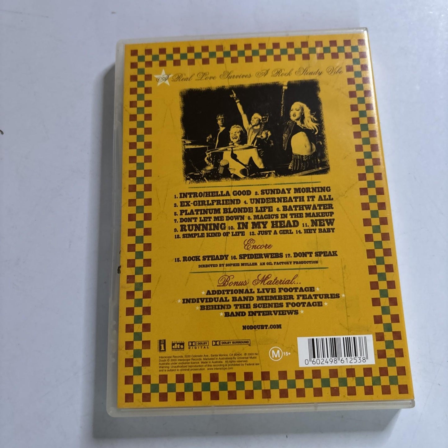 No Doubt - Rock Steady Live (DVD, 2003) All Regions