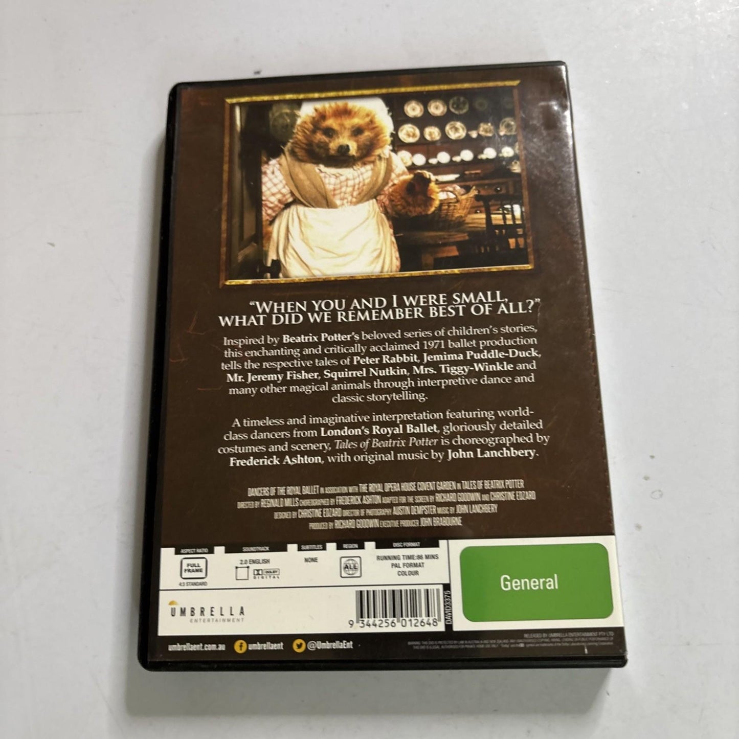 Tales of Beatrix Potter (DVD, 1971) London Royal Ballet All Regions NEW