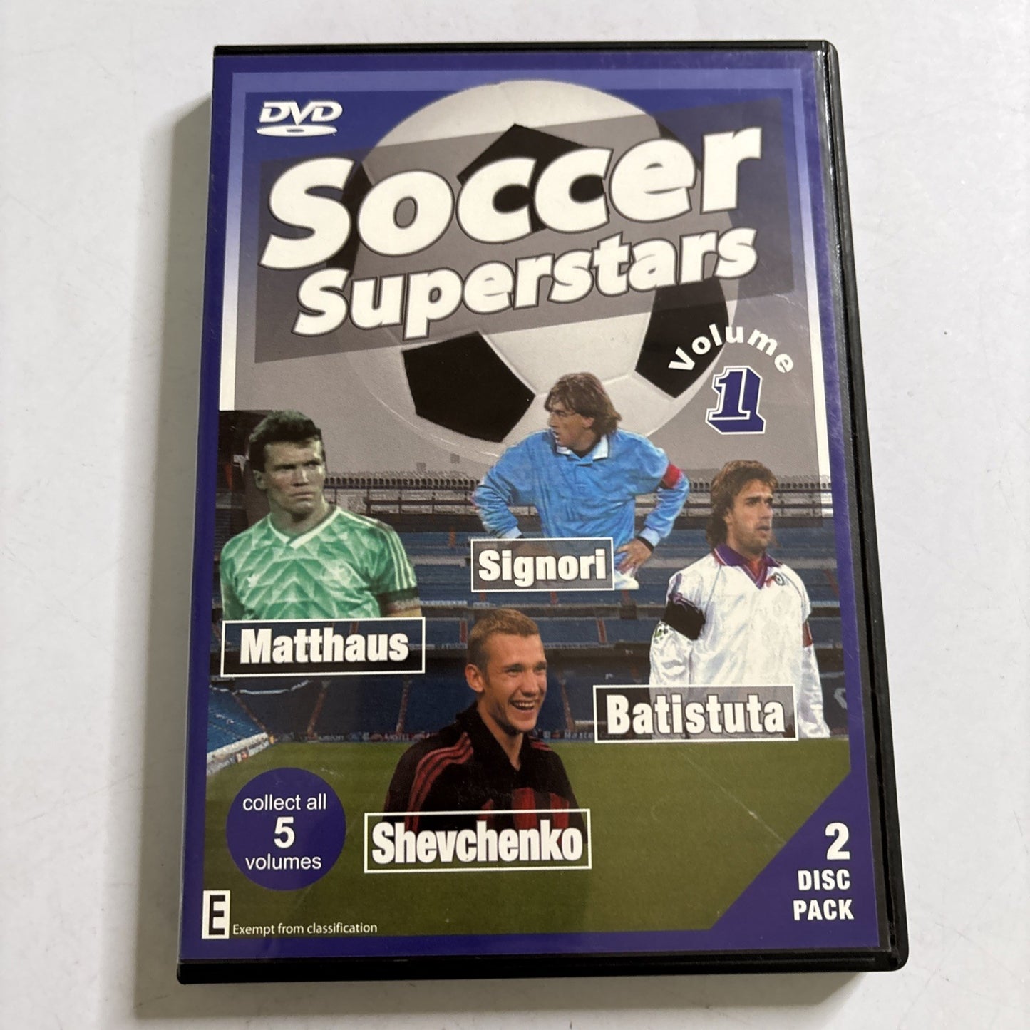 Soccer Superstars Vol. 1 (DVD, 2002) Matthaeus, Shevchenko All Regions NEW