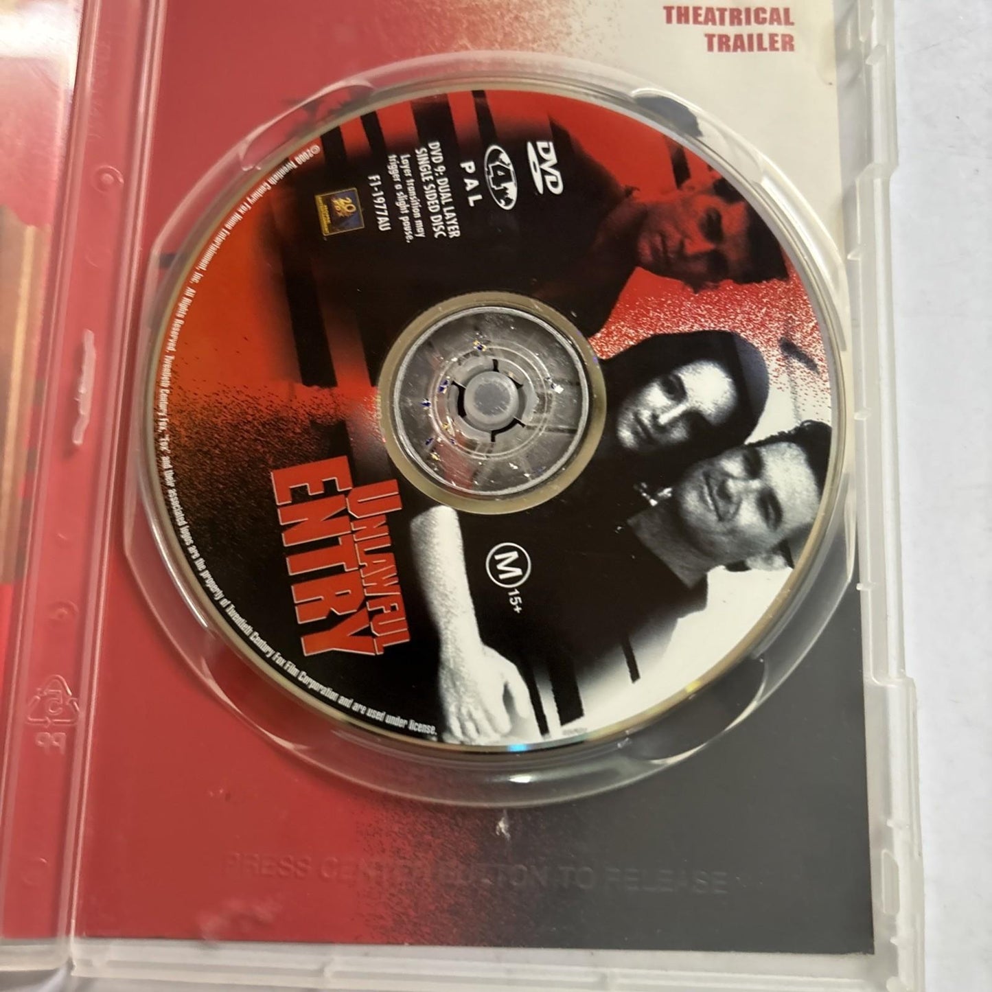 Unlawful Entry (DVD, 1992) Kurt Russell, Ray Liotta Region 4