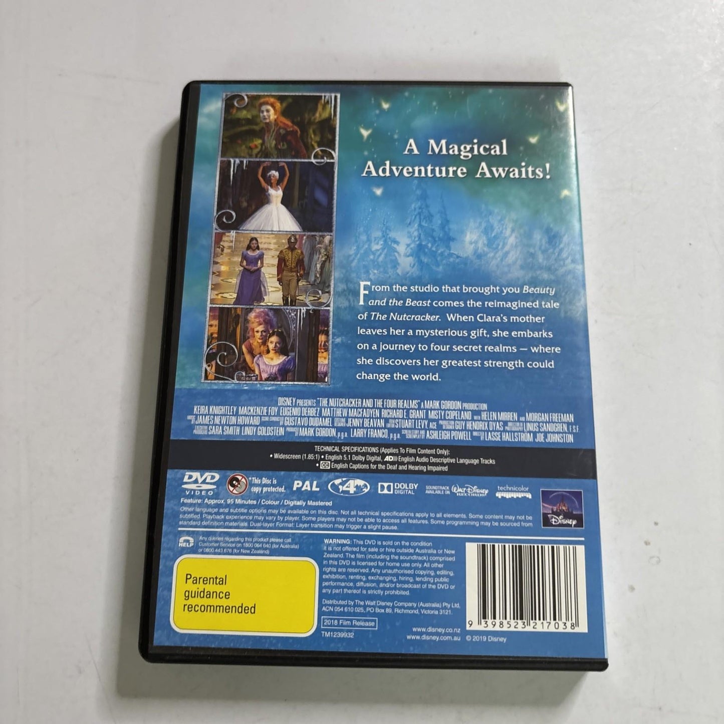 The Nutcracker and the Four Realms (DVD, 2018) Kiera Knightly Region 4 NEW