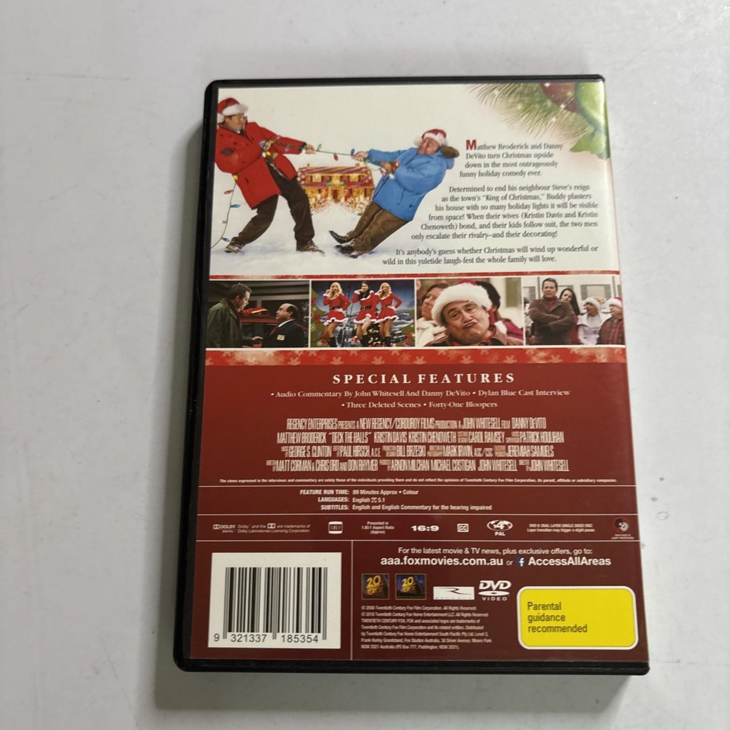 Deck the Halls (DVD, 2006) Matthew Broderick, Danny DeVito Region 4