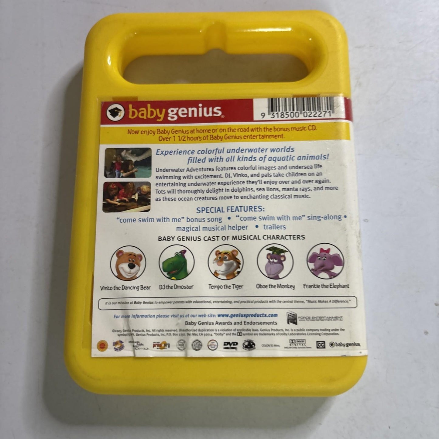 Baby Genius - Underwater Adventures (DVD + CD, 2006) All Regions