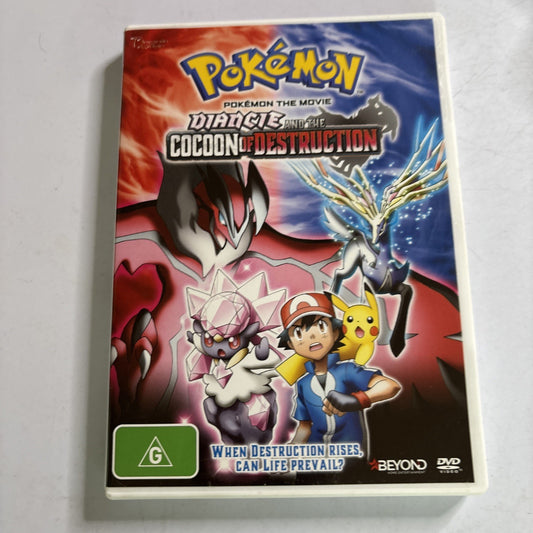 Pokemon the Movie - Diancie and the Cocoon of Destruction (DVD, 2014) Region 4