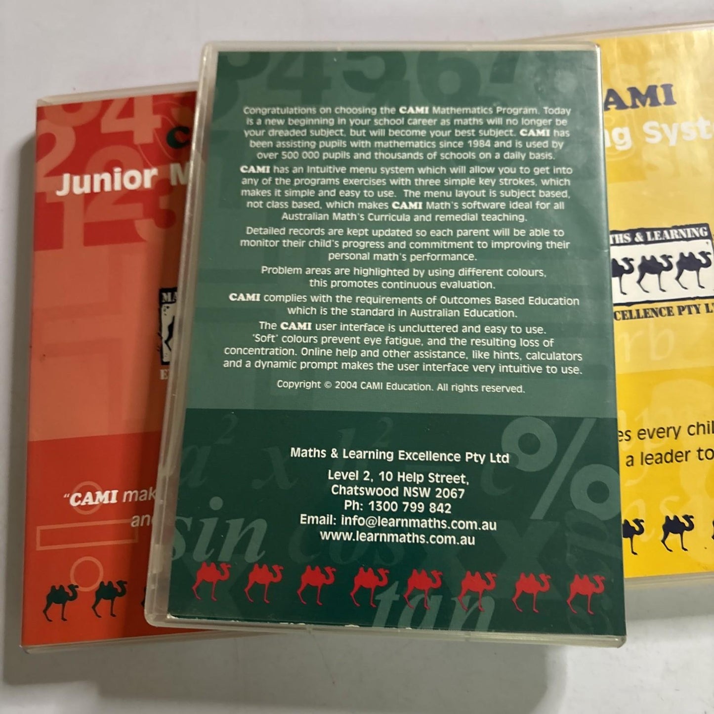 CAMI: Senior & Junior Mathematics / Reading System PC Win95 XP