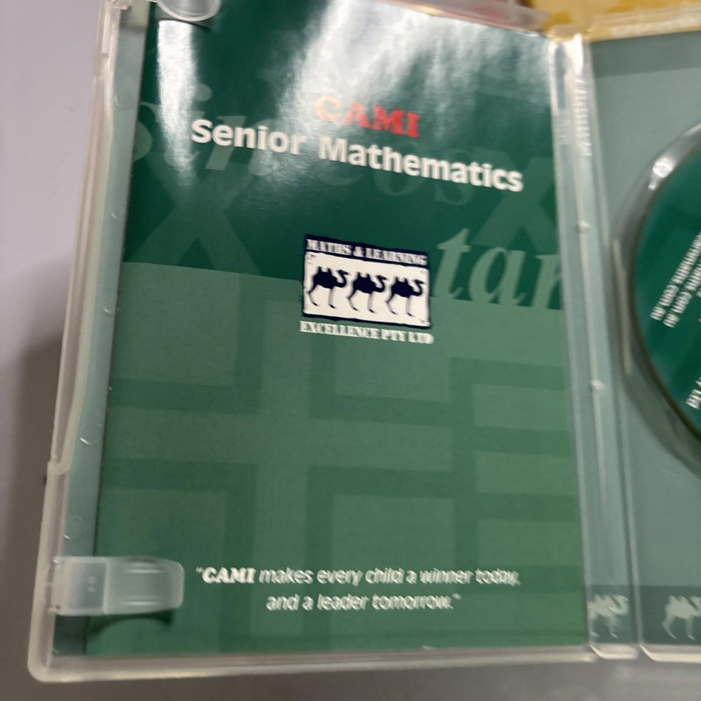 CAMI: Senior & Junior Mathematics / Reading System PC Win95 XP