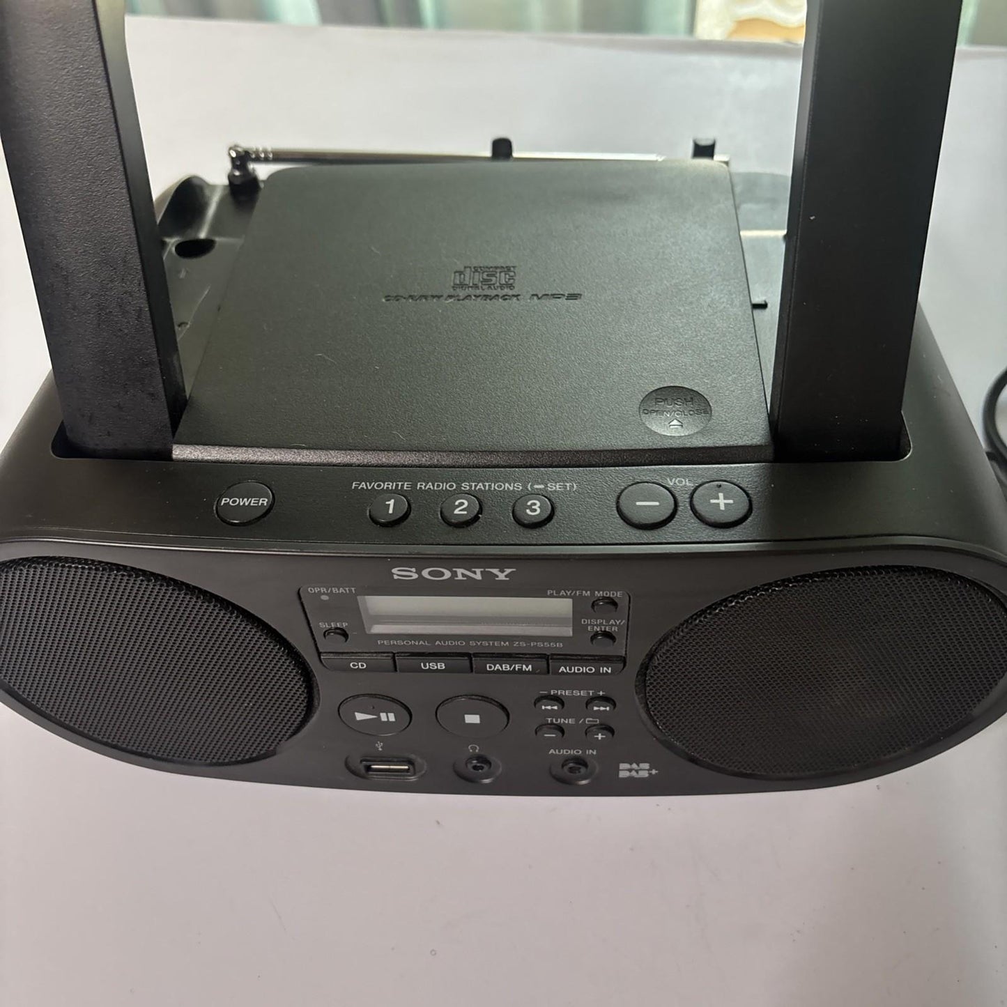 Sony CD And DAB+ Digital FM Radio USB Player Boombox ZS-PS55B
