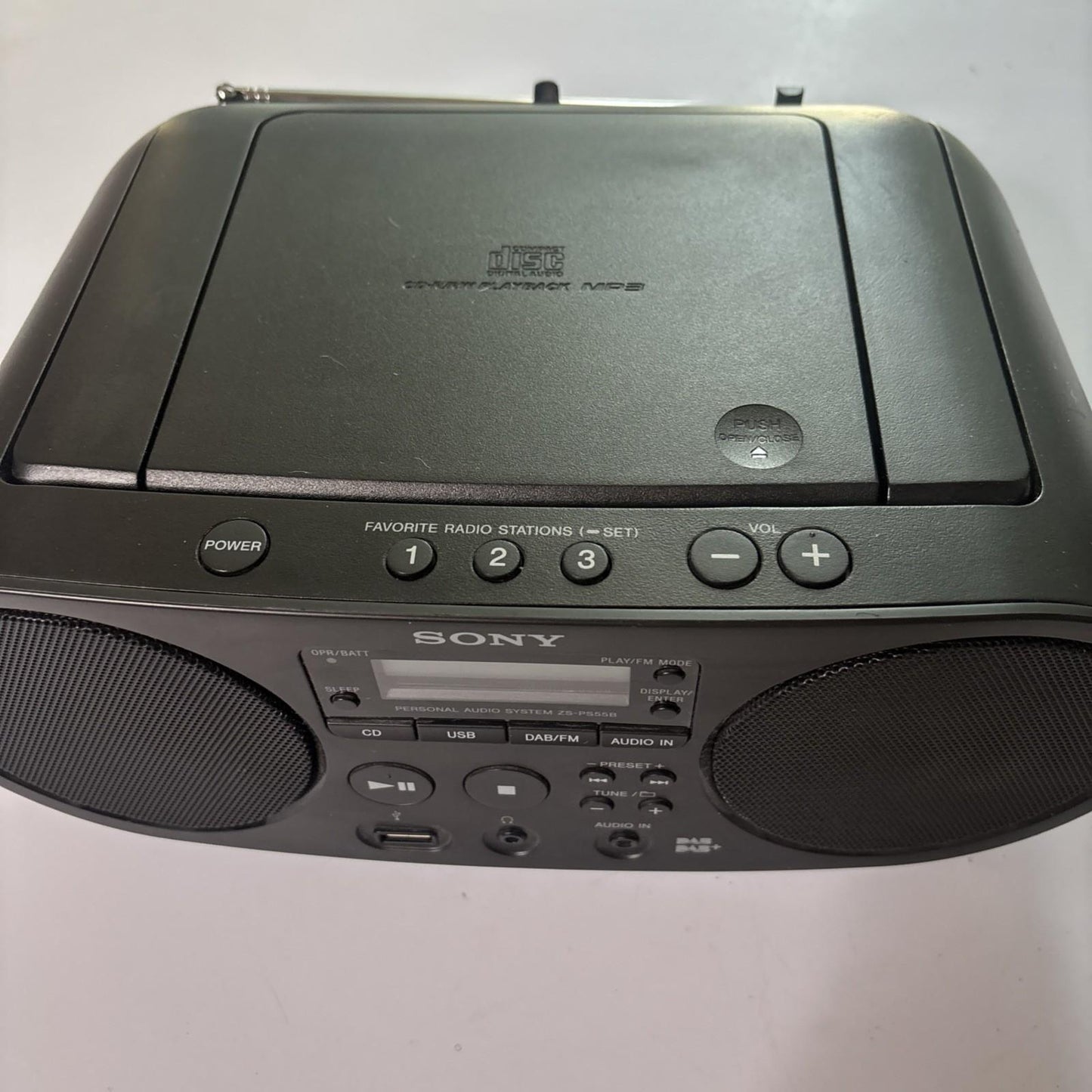 Sony CD And DAB+ Digital FM Radio USB Player Boombox ZS-PS55B