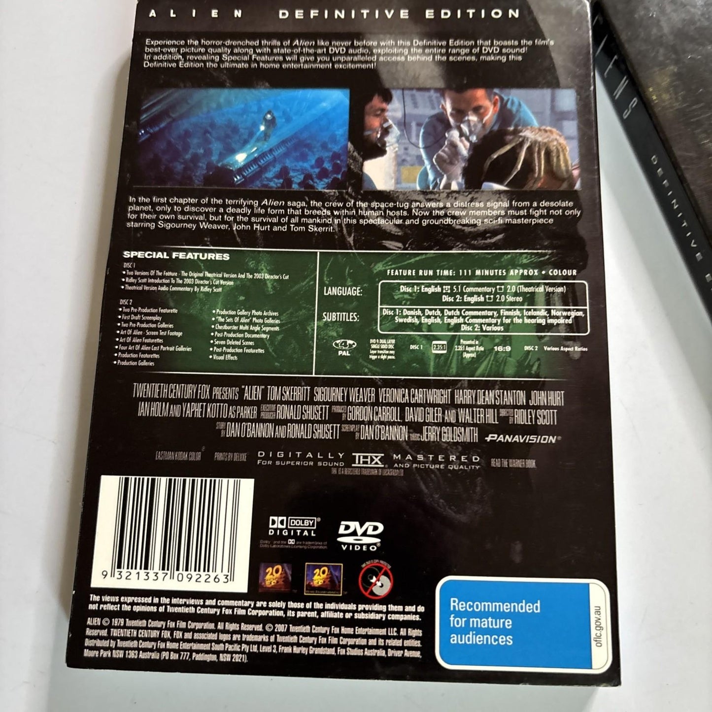 Alien + Aliens (Special Edition, DVD, 1986, 4-Disc) Region 4