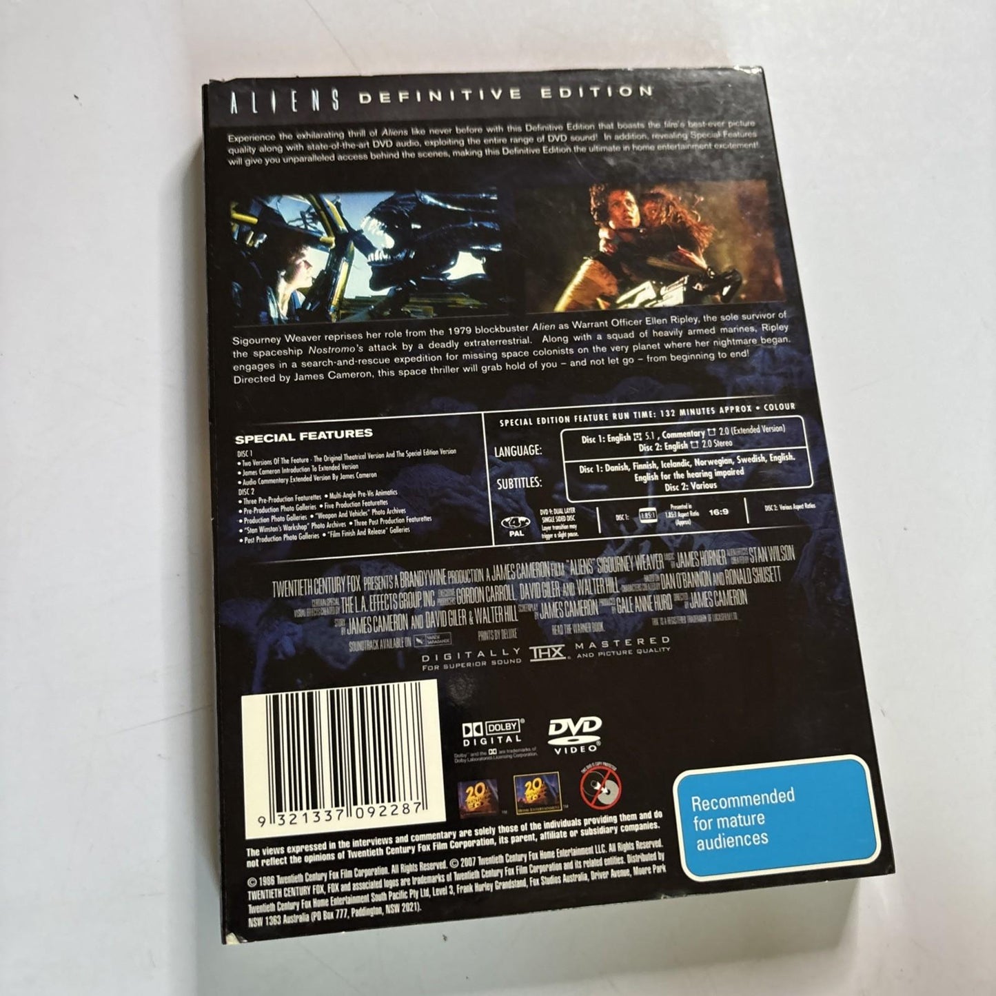 Alien + Aliens (Special Edition, DVD, 1986, 4-Disc) Region 4