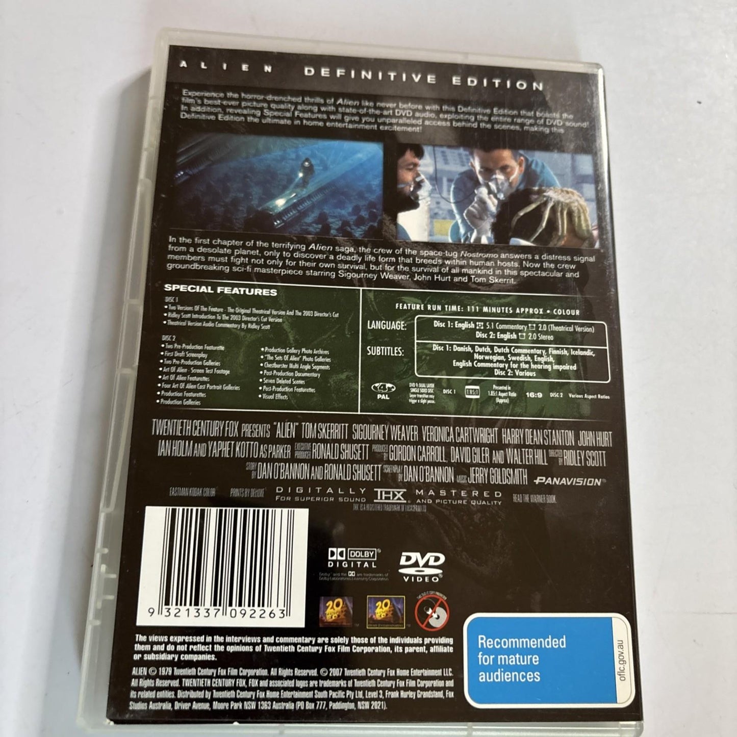 Alien + Aliens (Special Edition, DVD, 1986, 4-Disc) Region 4