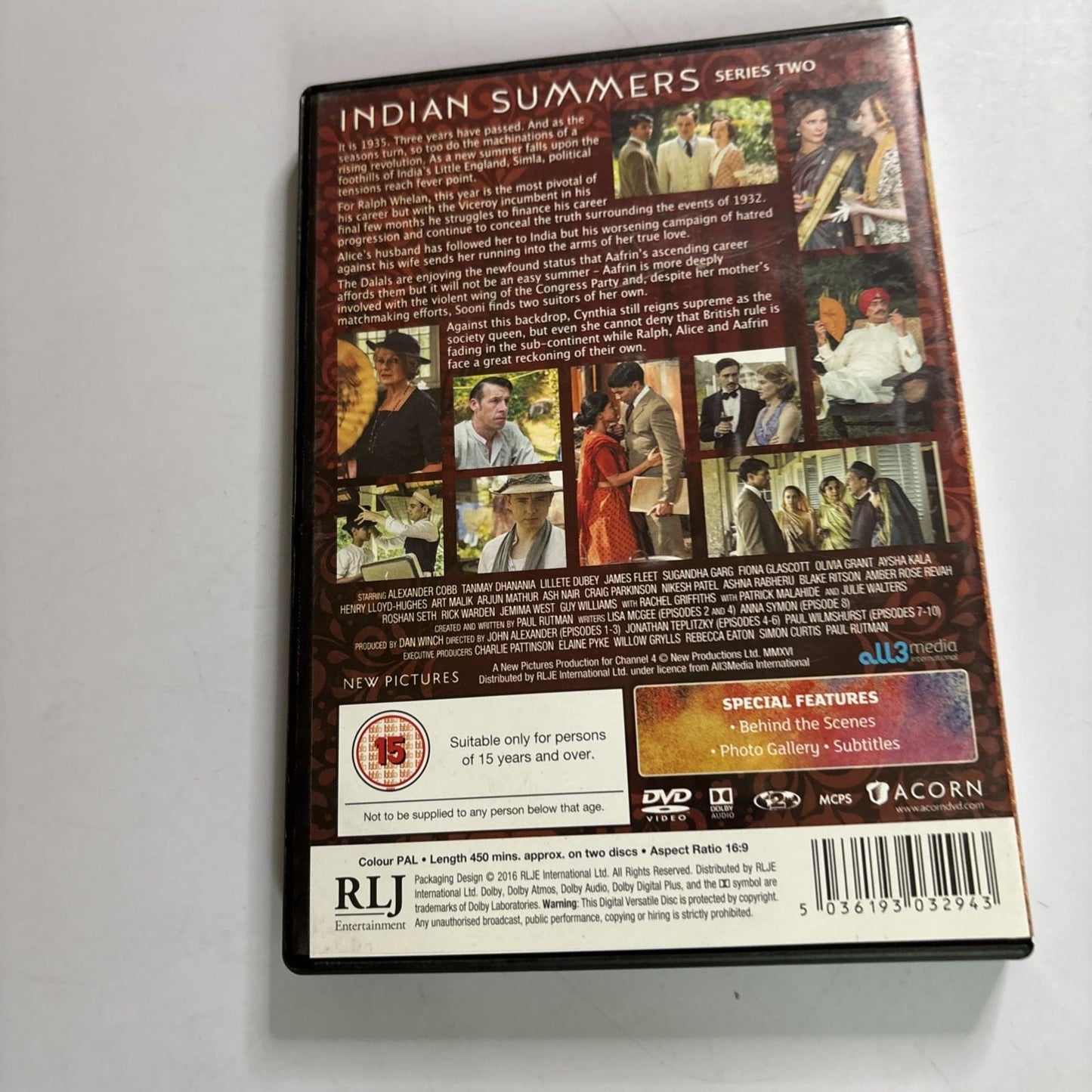 Indian Summers - Series 2 (DVD, 2016) Guy Williams, Alexander Cobb, Region 2