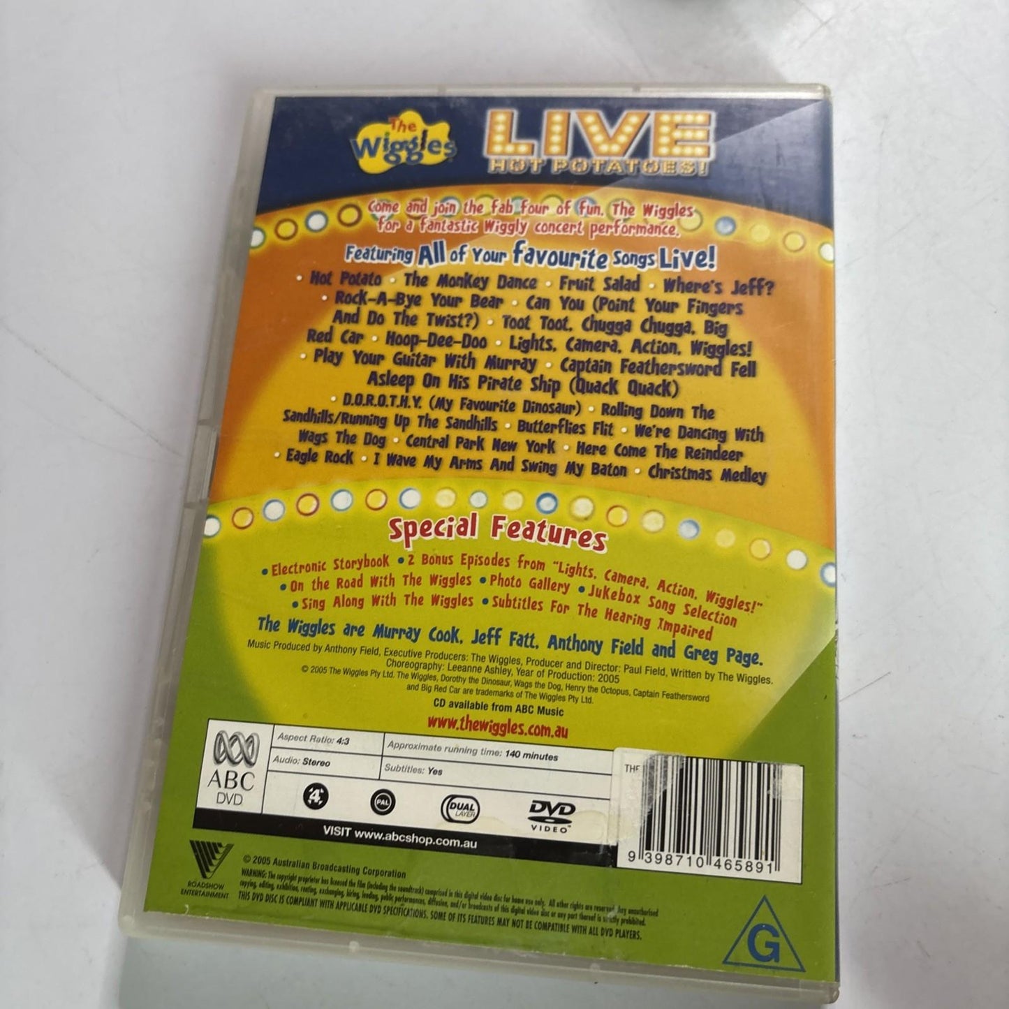 The Wiggles - Live Hot Potatoes (DVD, 2005) Region 4