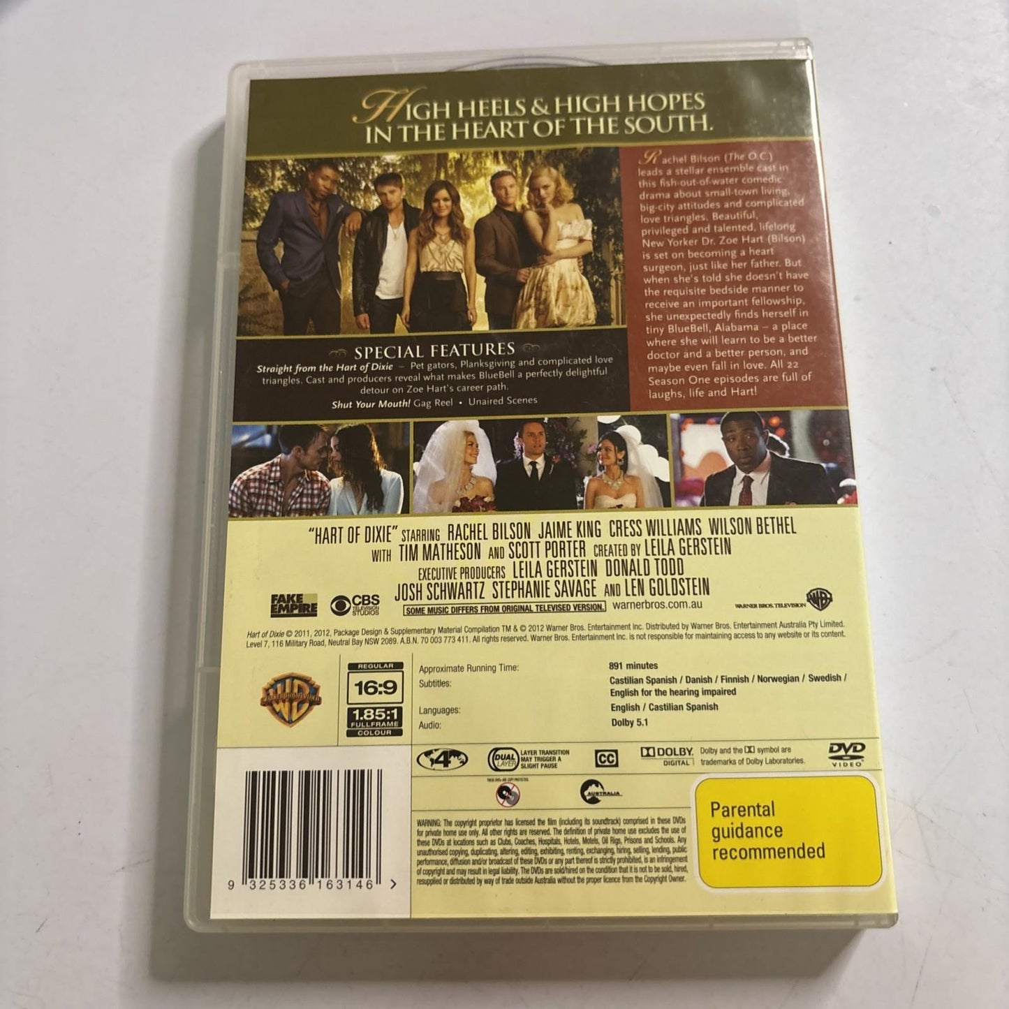 Hart of Dixie : Season 1 + Includes Pilot + TV Sampler (DVD, 2011) Region 4